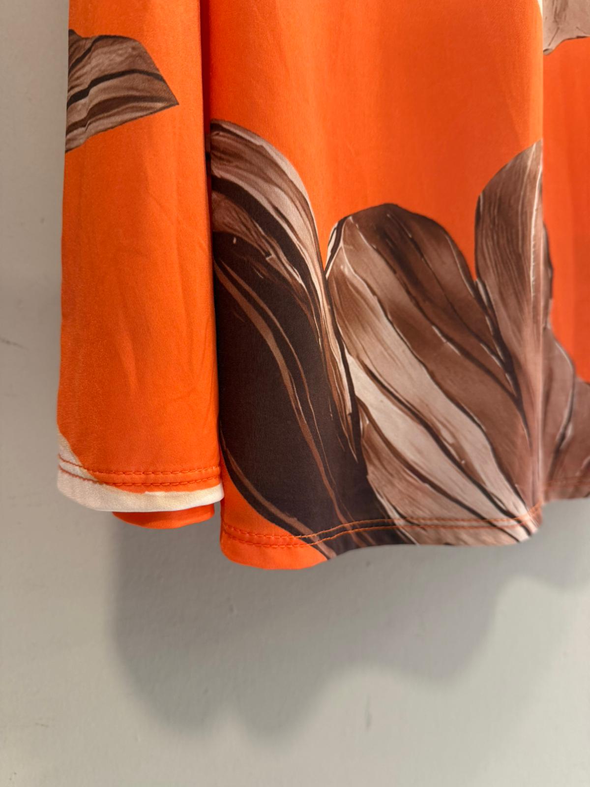 Falda Maxi Floral Tropical con Cintura Elástica