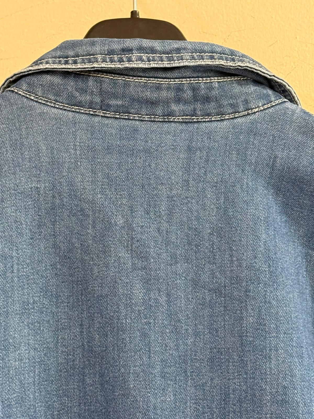 Chaqueta Vaquera con lazadas y volante