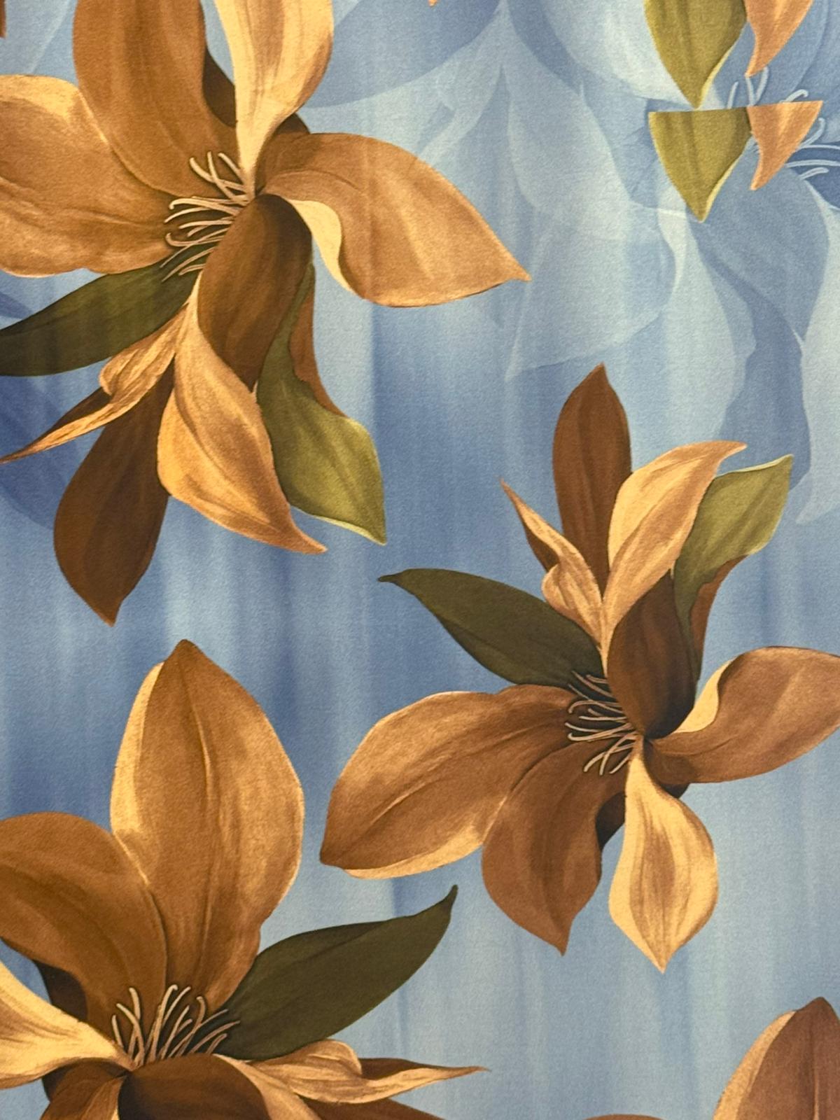Kimono Largo Floral Clemátide