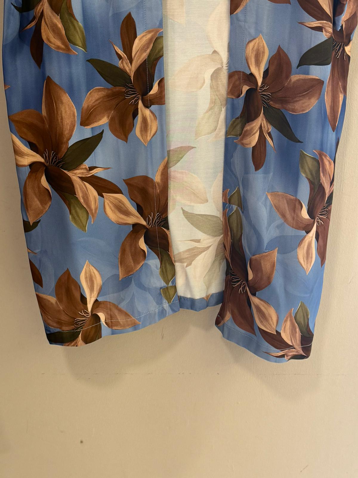 Kimono Largo Floral Clemátide