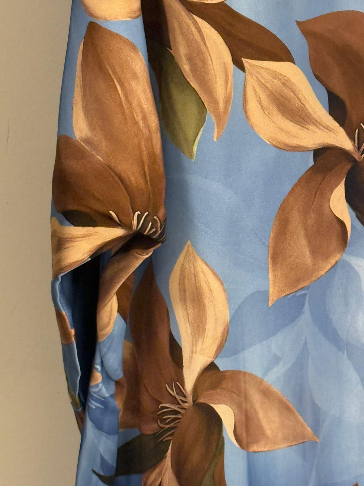 Kimono Largo Floral Clemátide