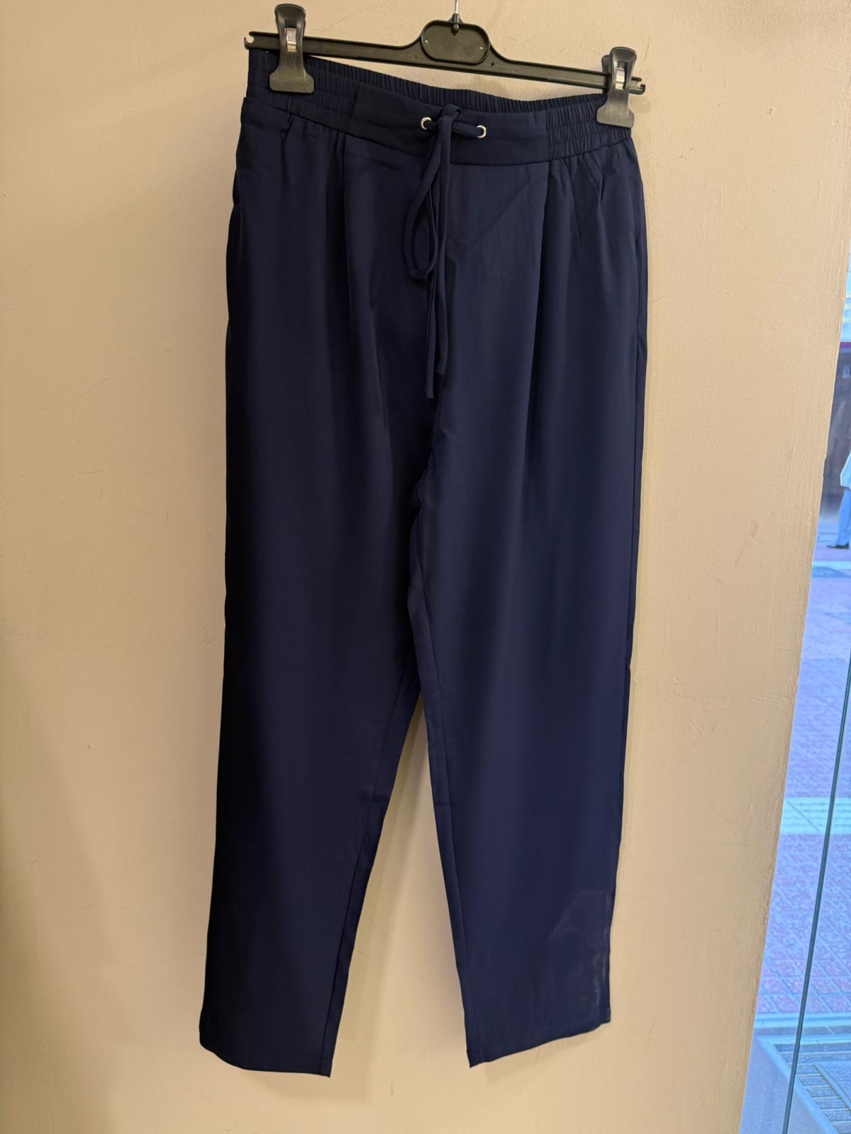 Pantalón Ancho Pinzas Cintura Elástica