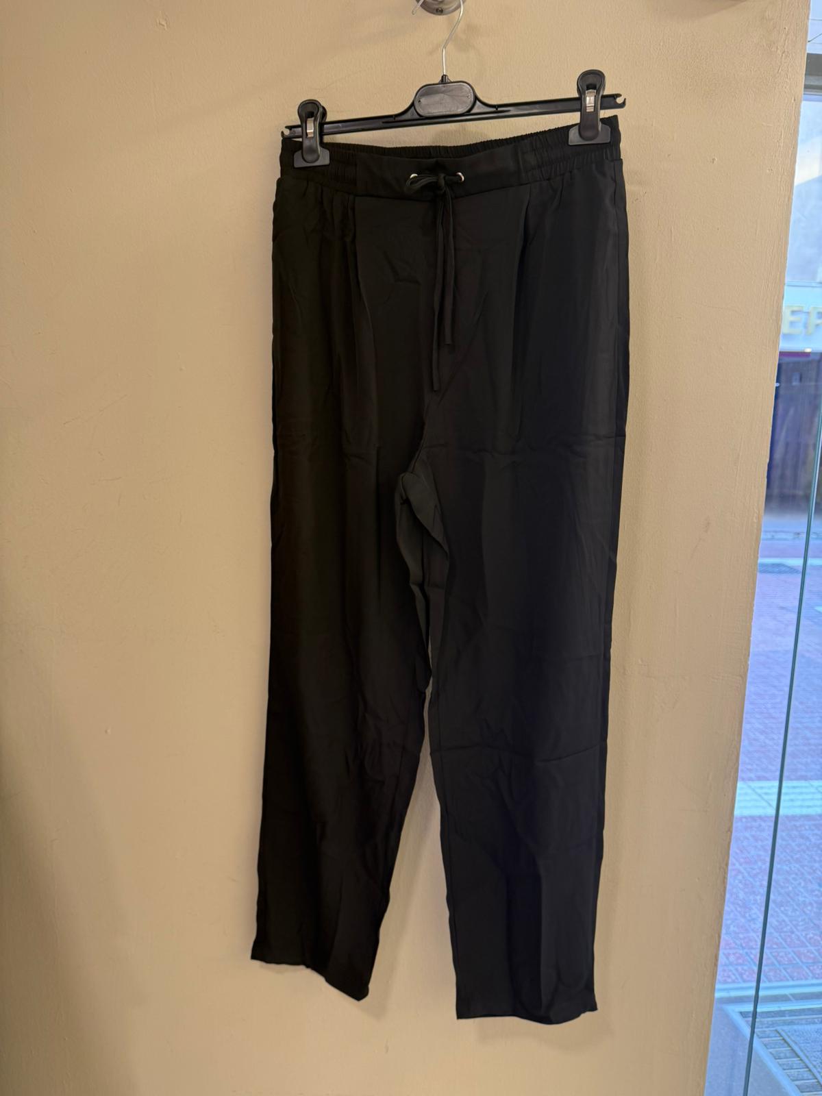 Pantalón Ancho Pinzas Cintura Elástica