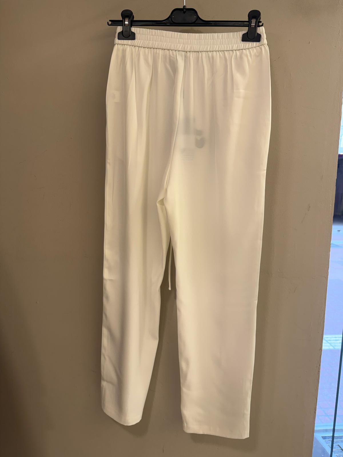 Pantalón Ancho Pinzas Cintura Elástica