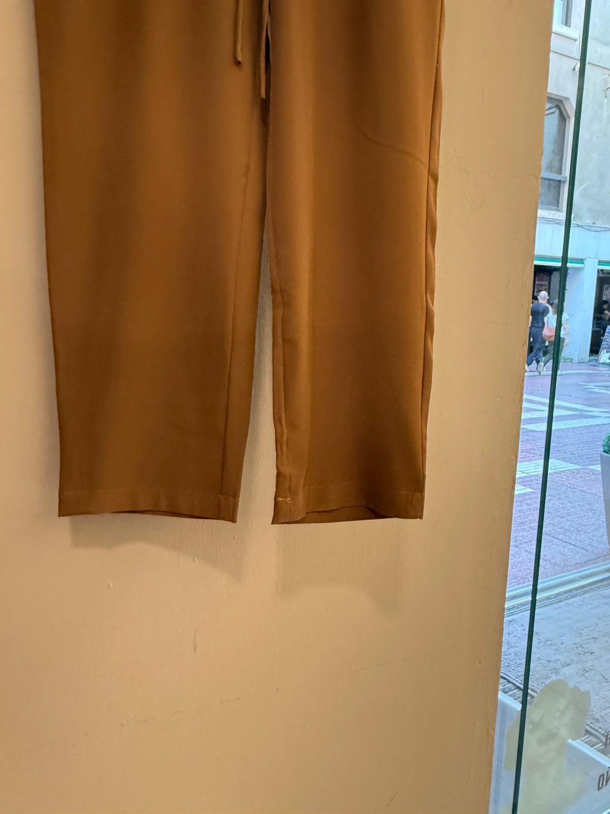 Pantalón Ancho Pinzas Cintura Elástica