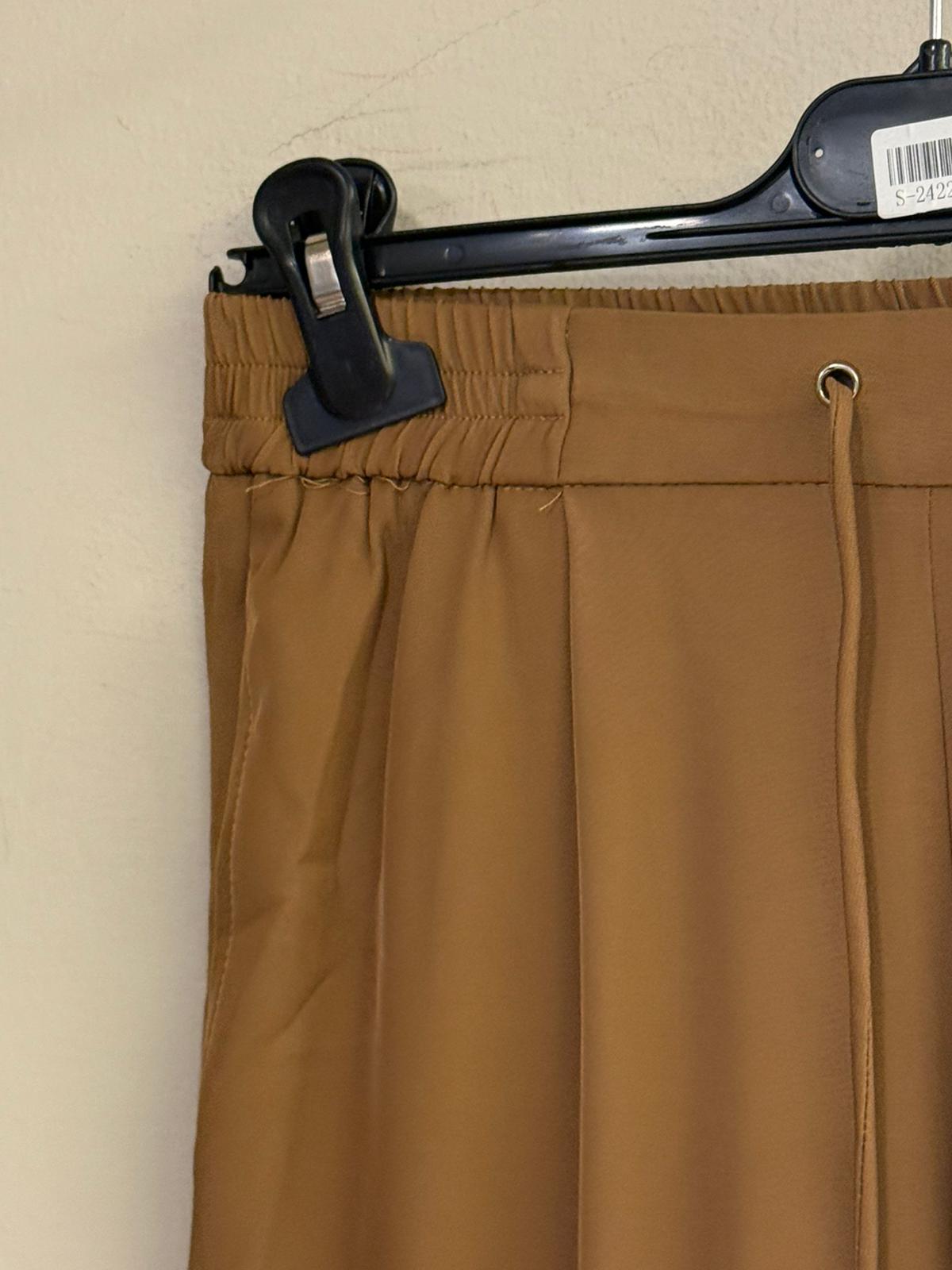 Pantalón Ancho Pinzas Cintura Elástica