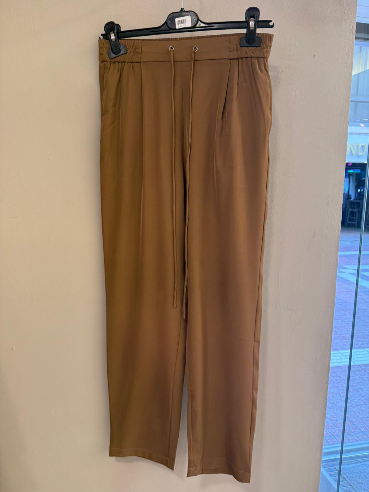 Pantalón Ancho Pinzas Cintura Elástica