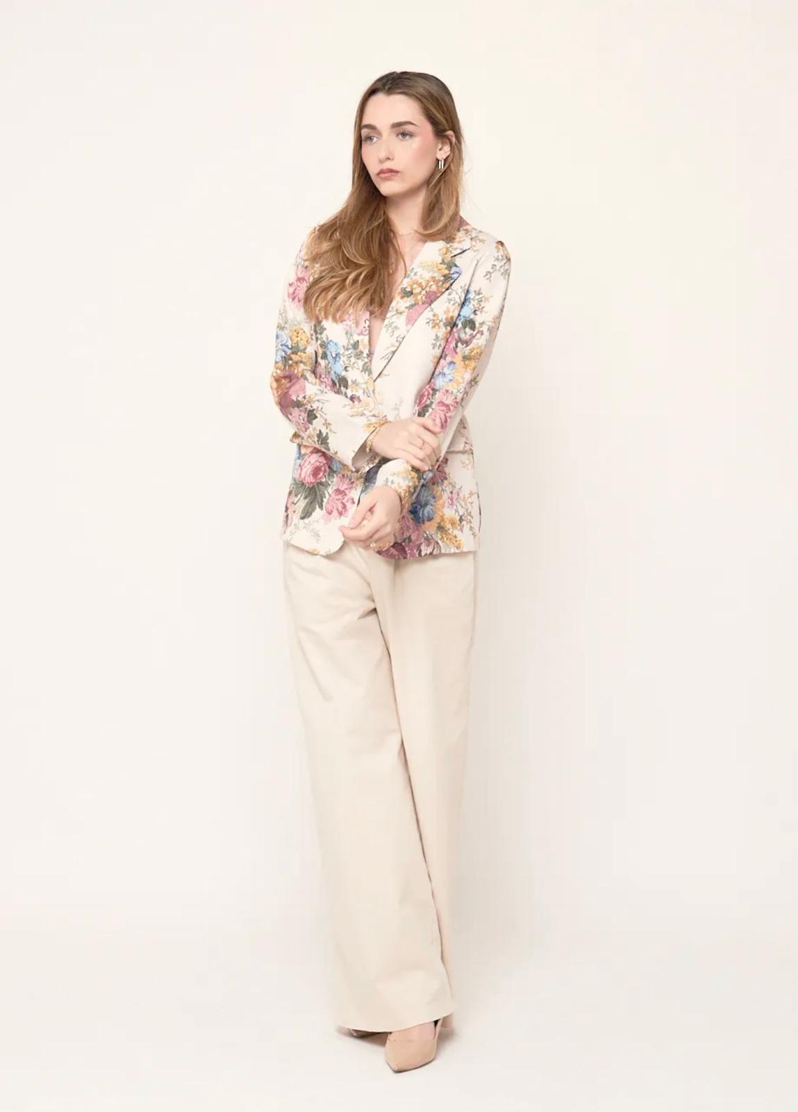 Blazer Floral  Estampado Bouquet