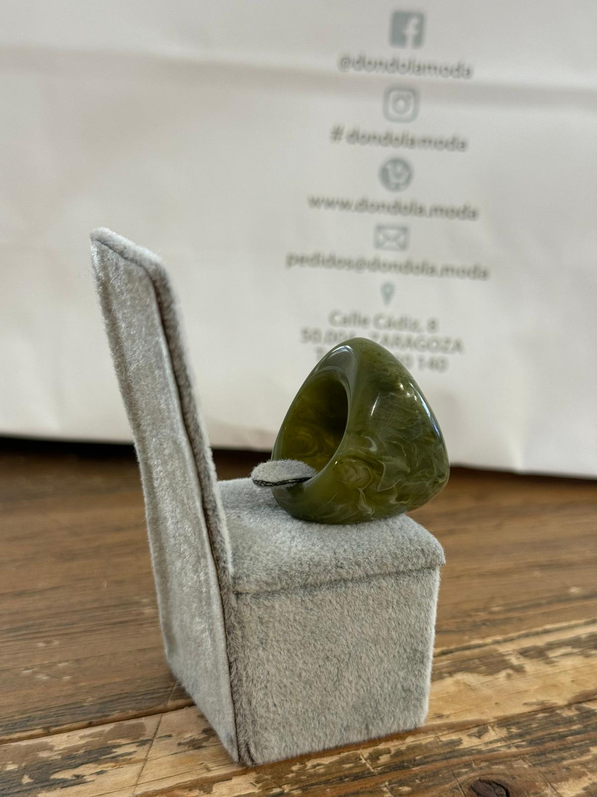 Anillo Resina Pulida