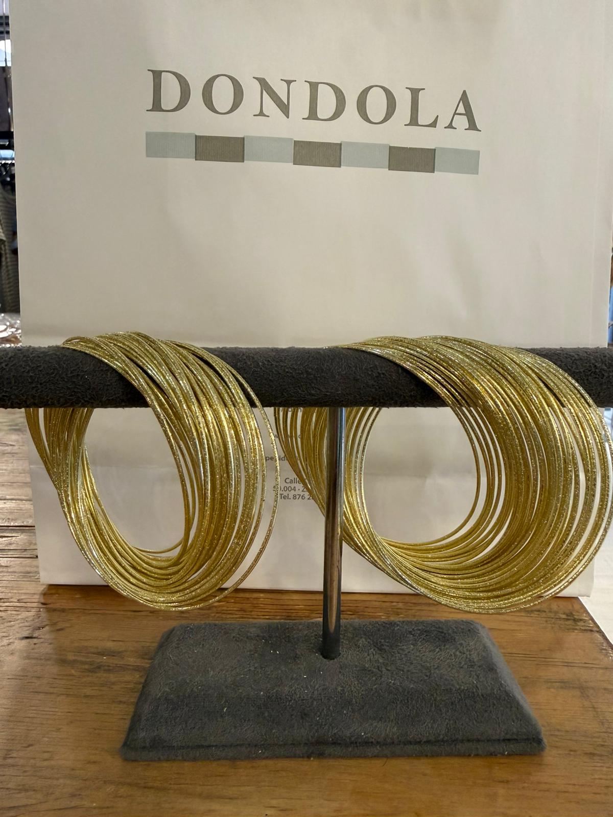 Pulsera Multihilo Dorado Brillante