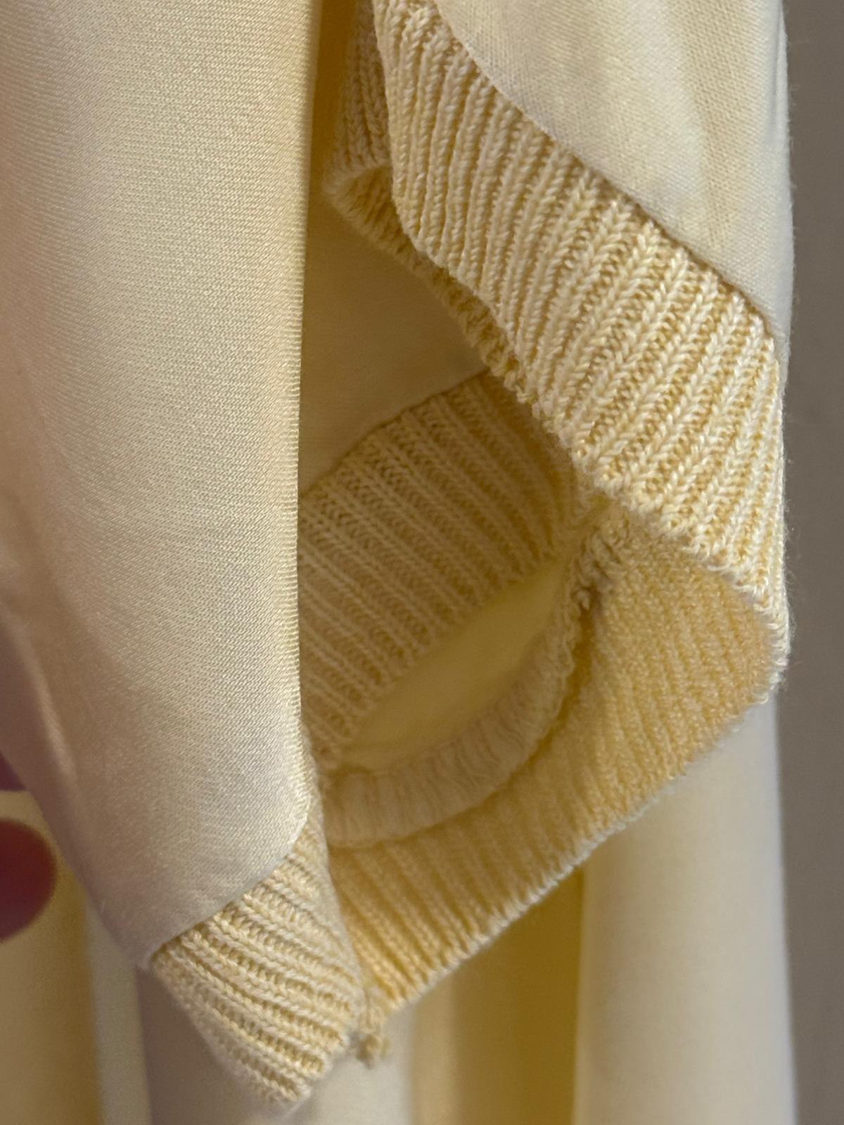 Kimono Largo Satinado con Acabados Rib