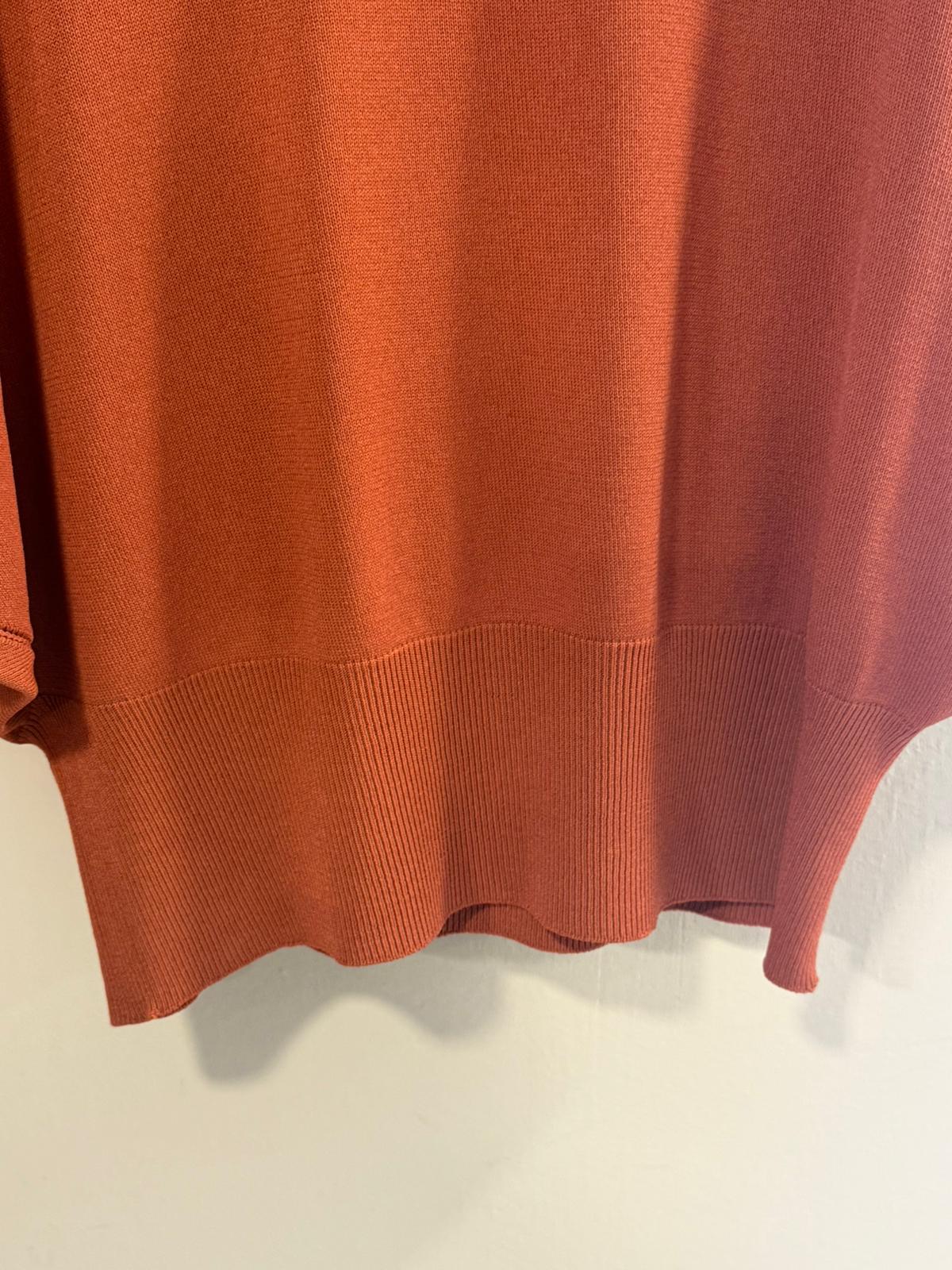 Jersey Punto Fino Manga Murciélago con Acabados Rib
