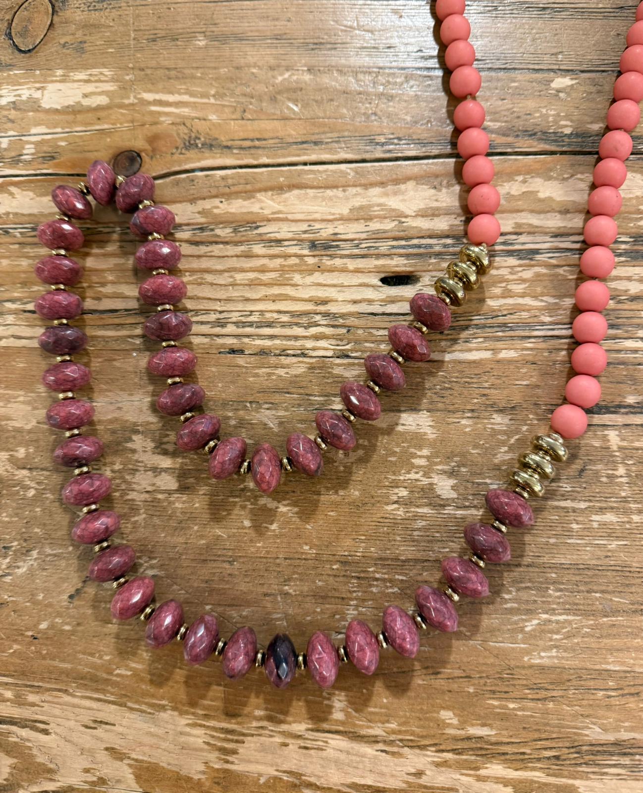 Collar Piezas Combinadas ovaladas y redondas