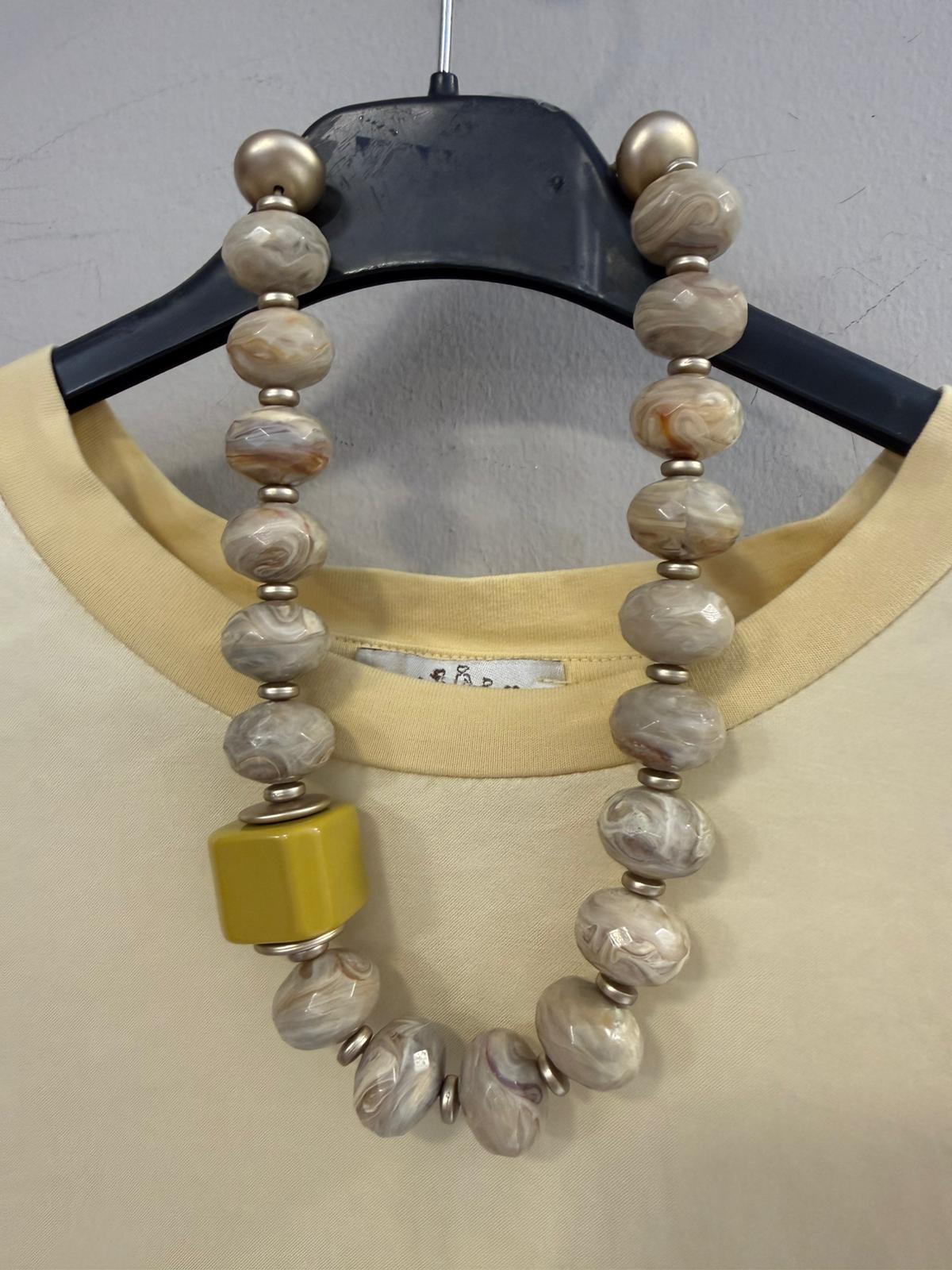 Collar Corto combi pieza cuadrada