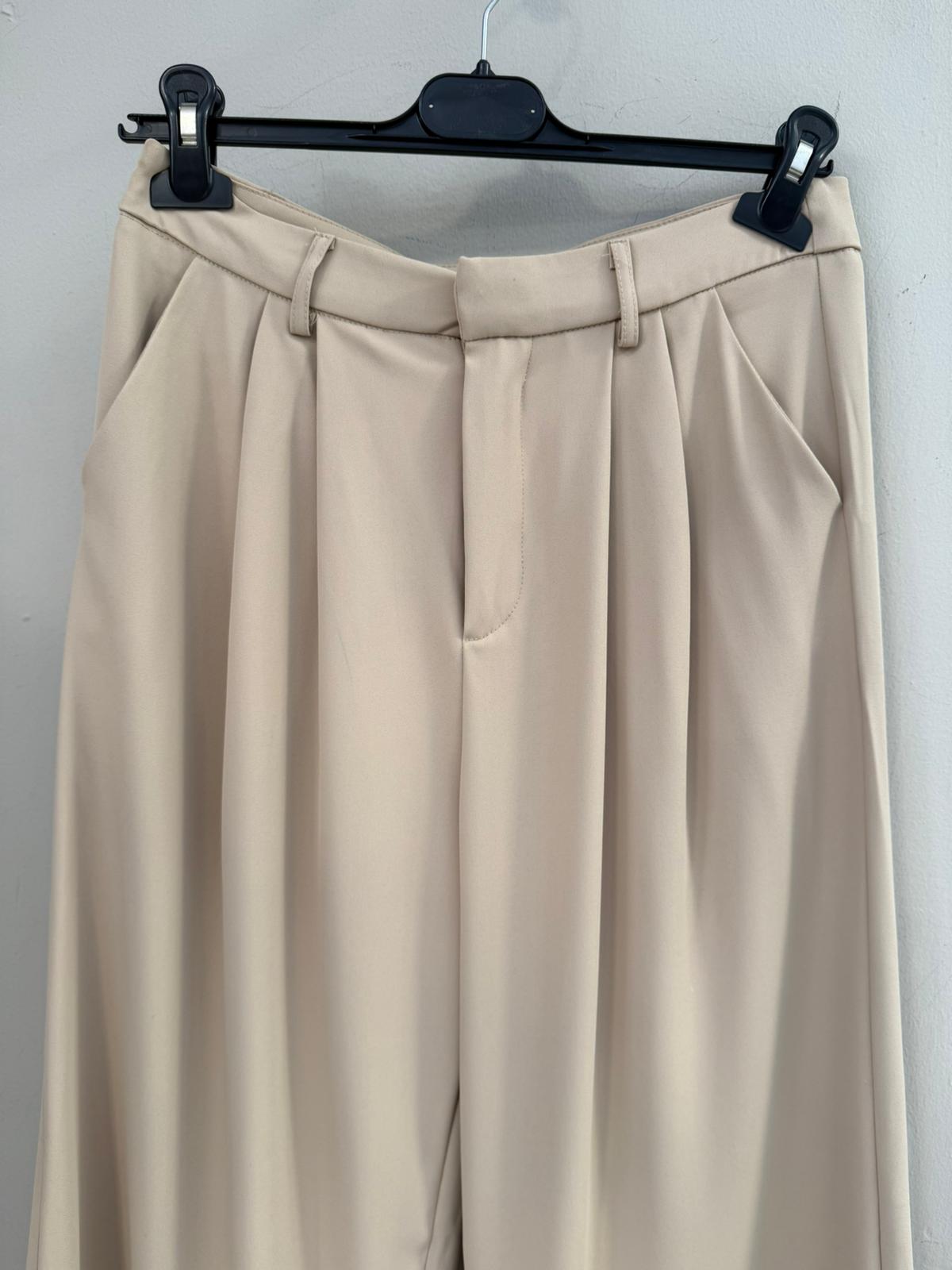 Pantalón Vestir Ancho con Pinzas