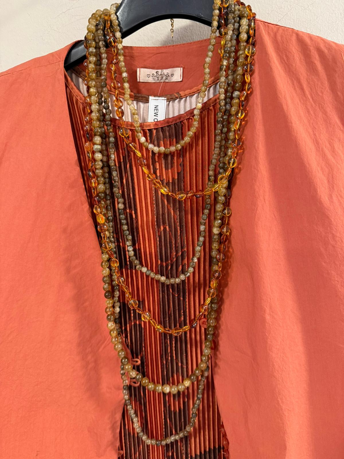 Collar largo varias vueltas Resina