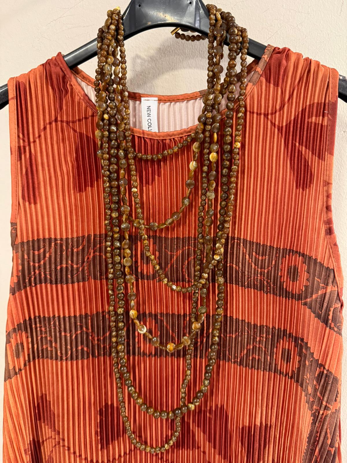 Collar largo varias vueltas Resina