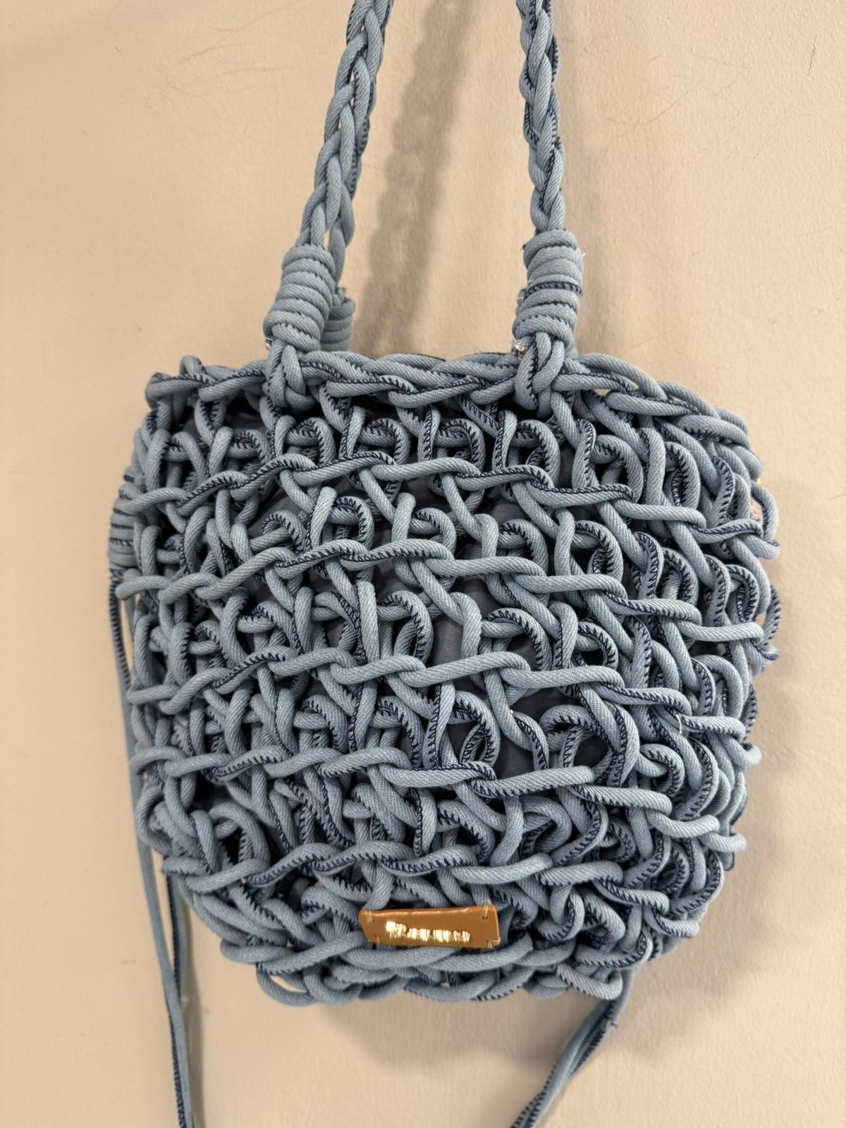 Bolso Nudos Azul Denim