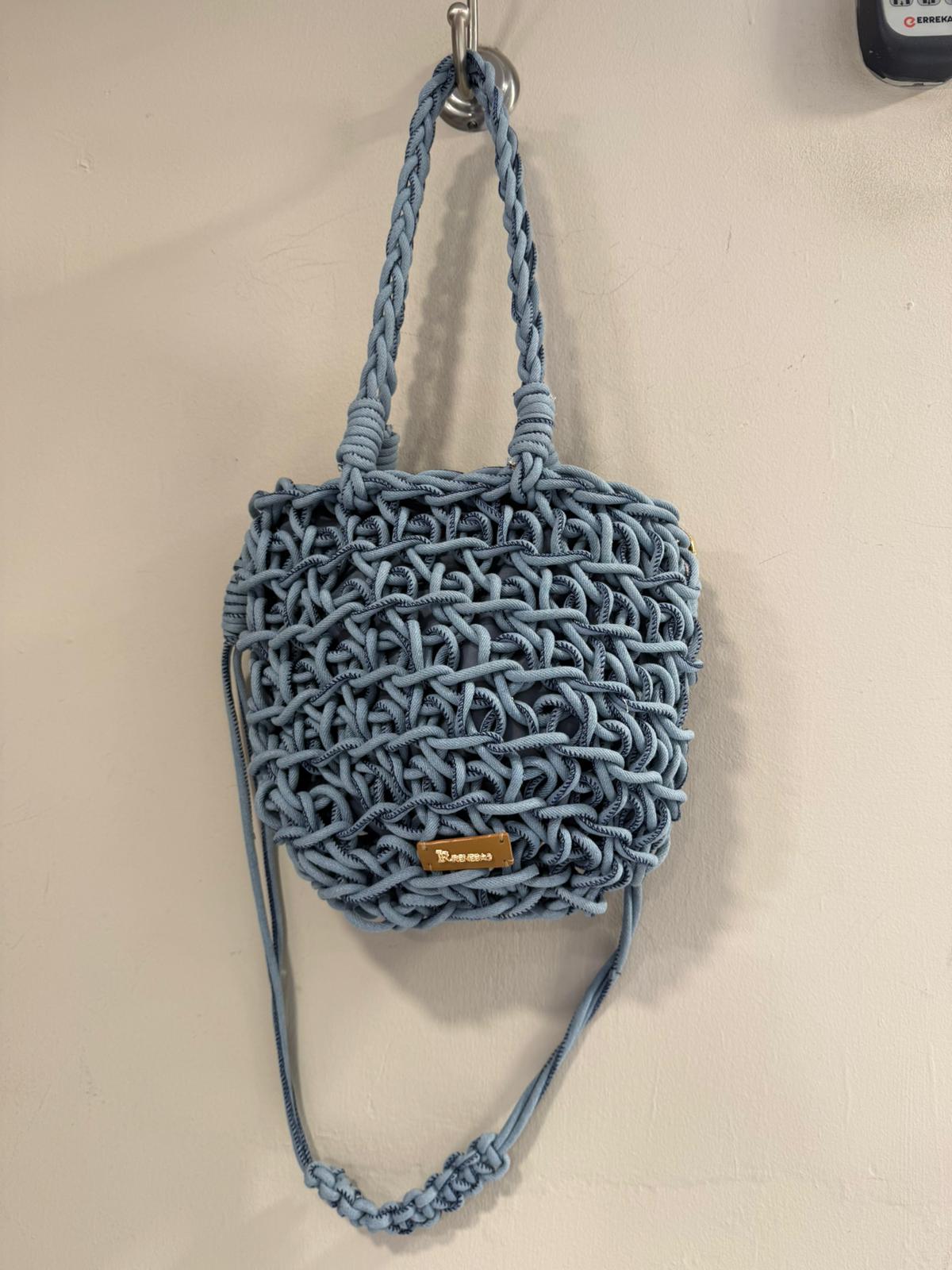 Bolso Nudos Azul Denim