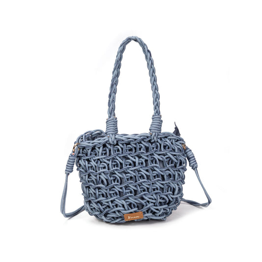 Bolso Nudos Azul Denim