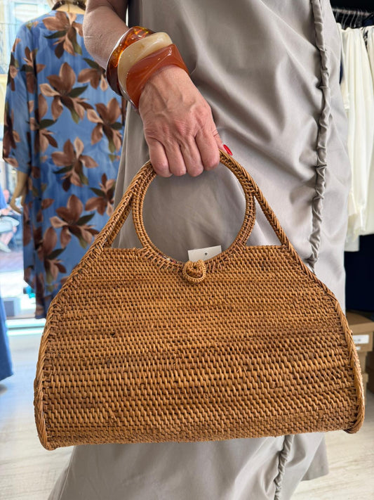 Capazo Ratán Saco interior Estampado