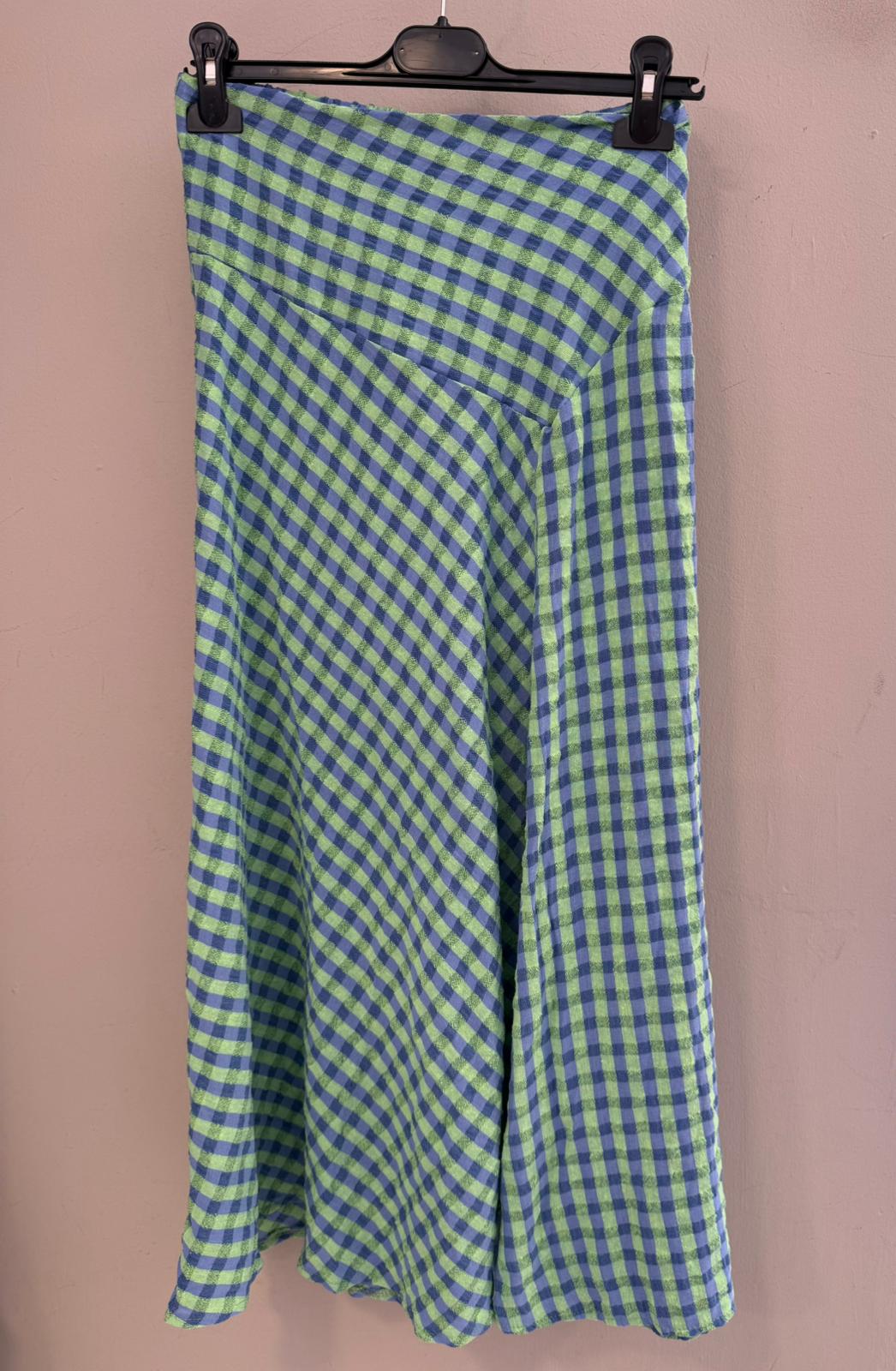 Falda Midi Vichy Bámbula
