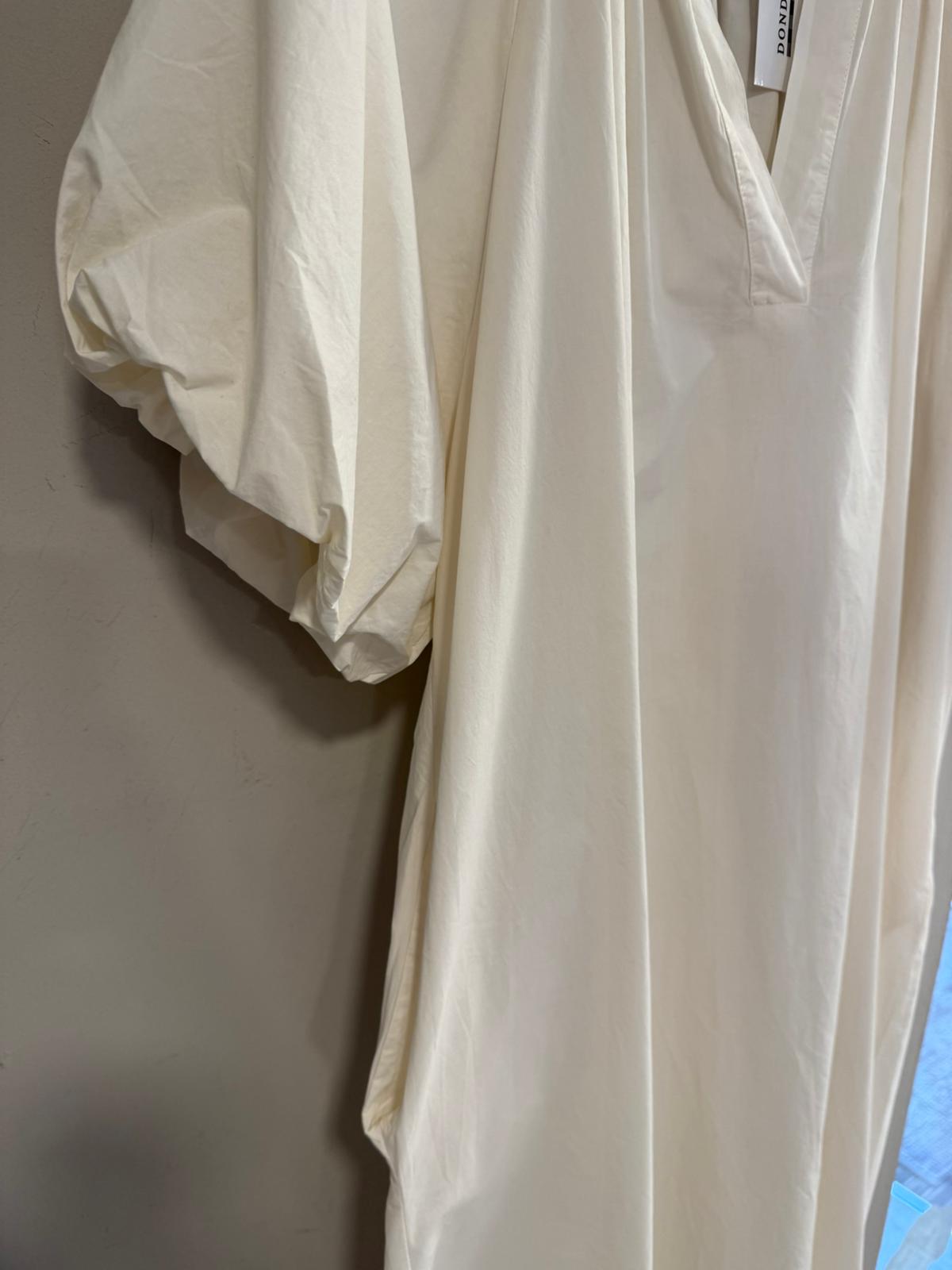 Vestido manga abullonada 100%algodón