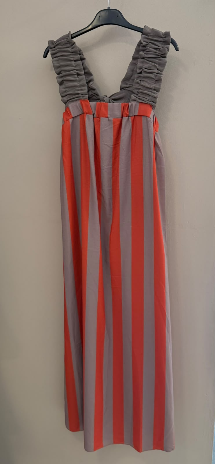VESTIDO RAYAS TIRANTES VOLANTES