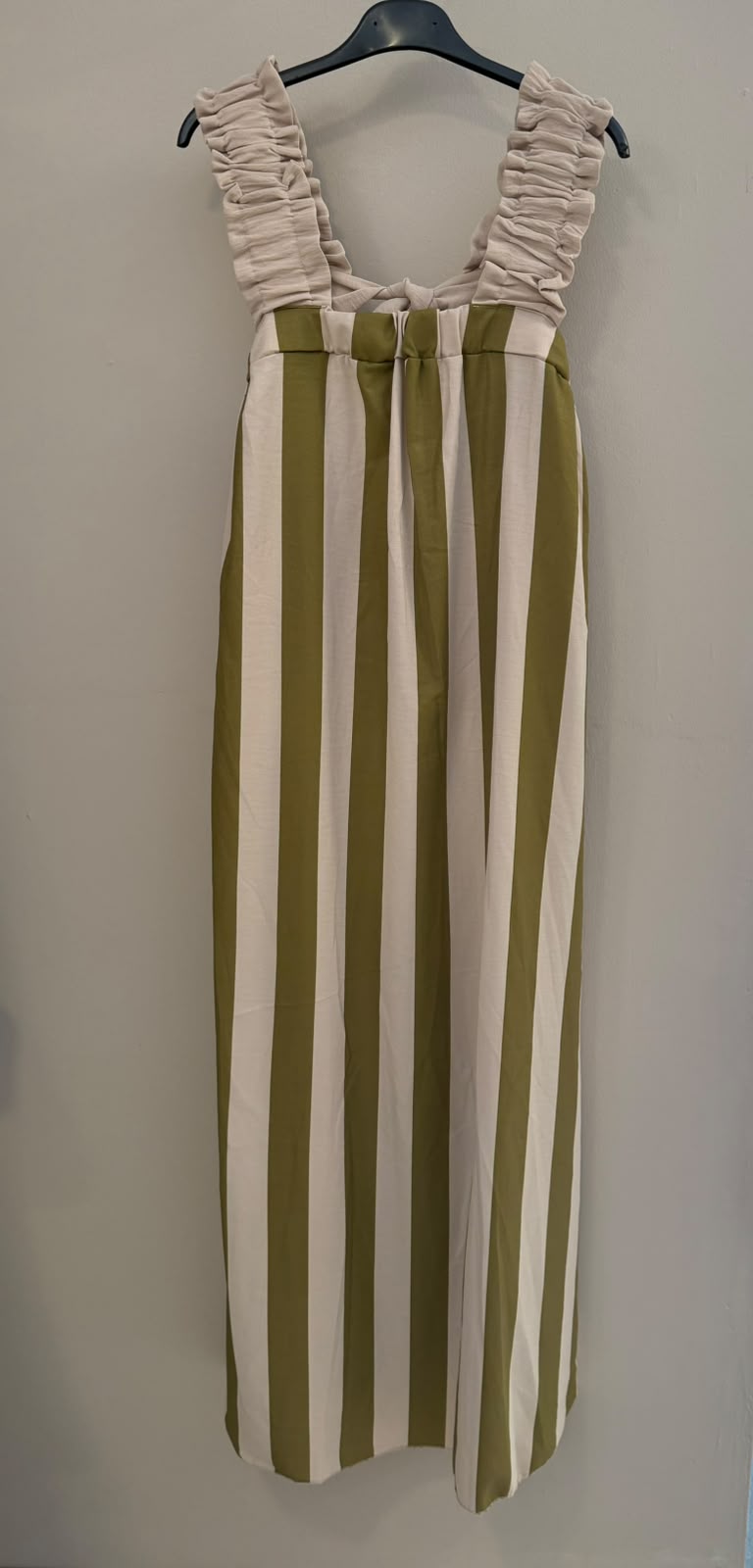 VESTIDO RAYAS TIRANTES VOLANTES