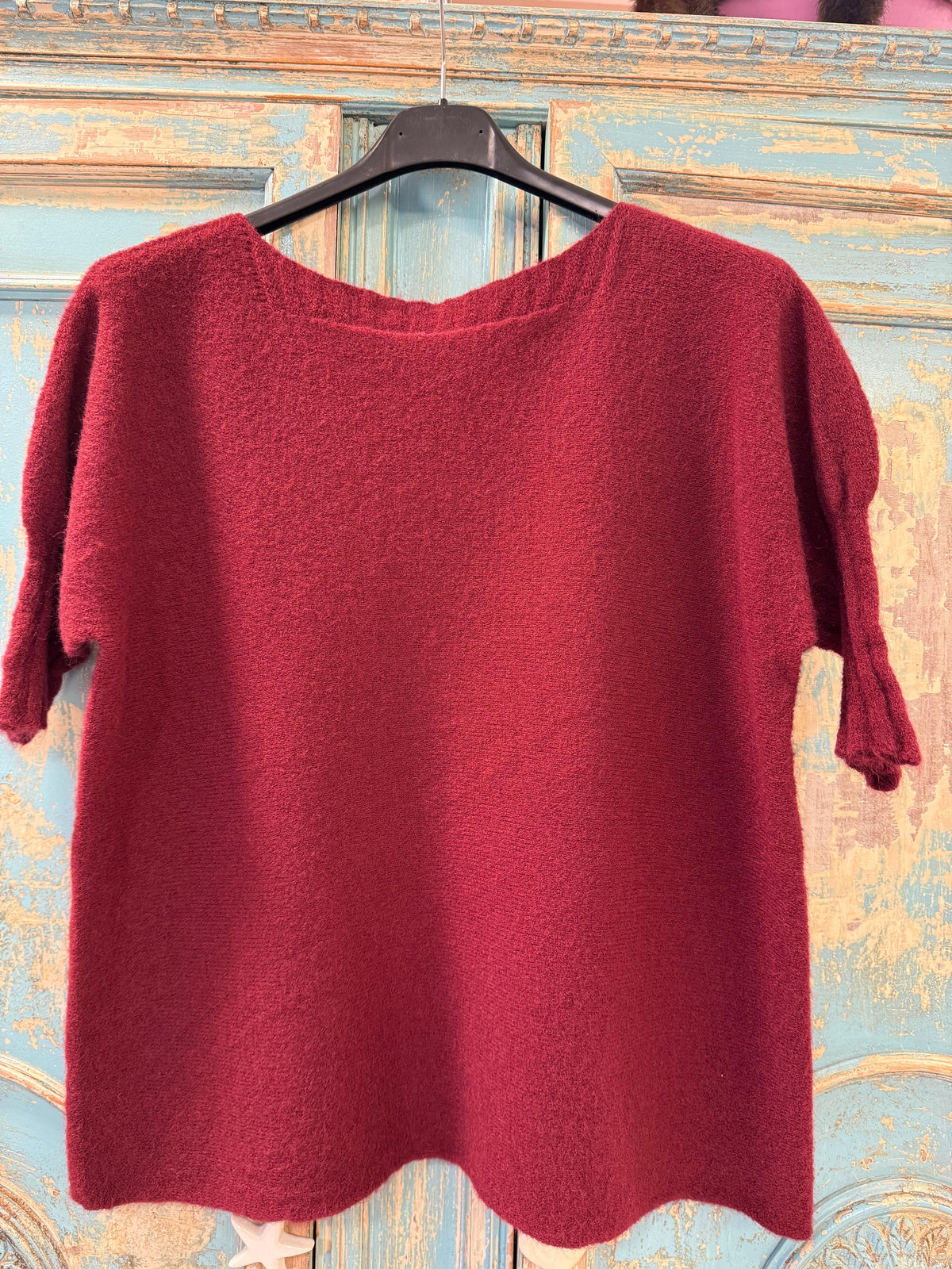 Jersey con Alpaca M/C terminada en canalé