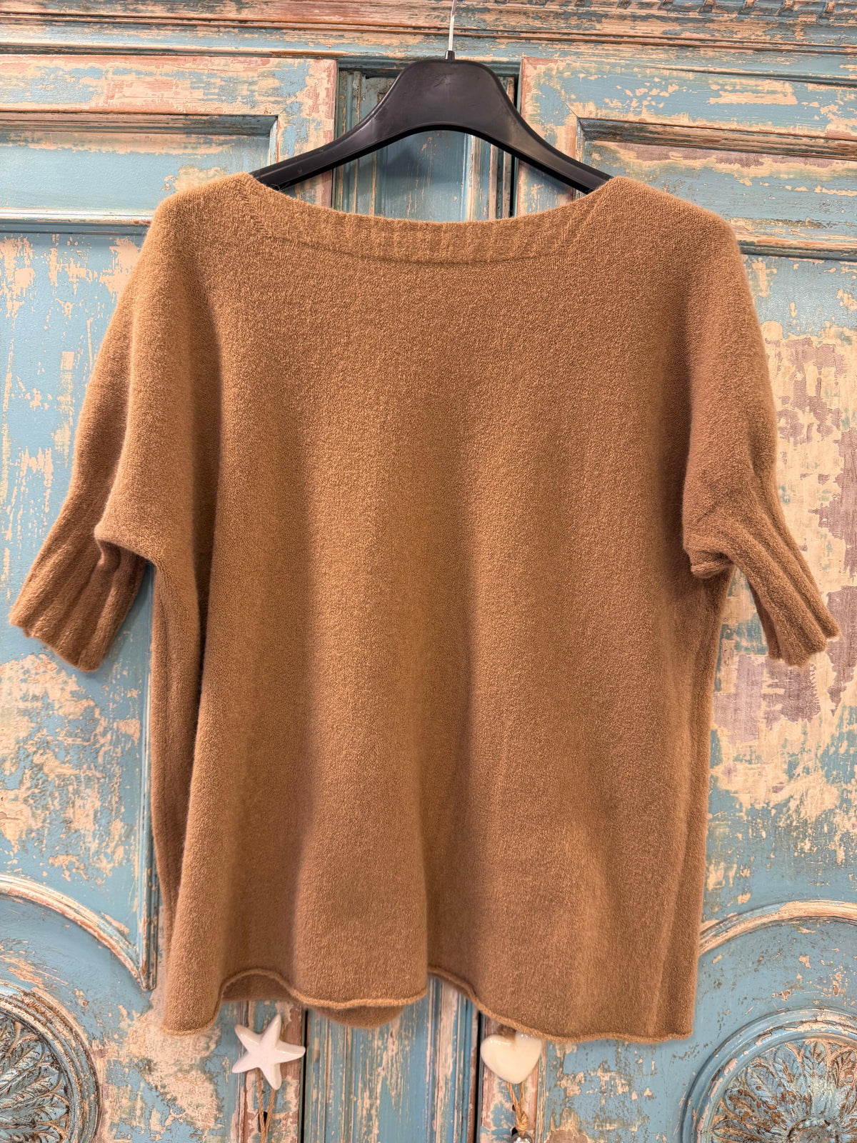 Jersey con Alpaca M/C terminada en canalé