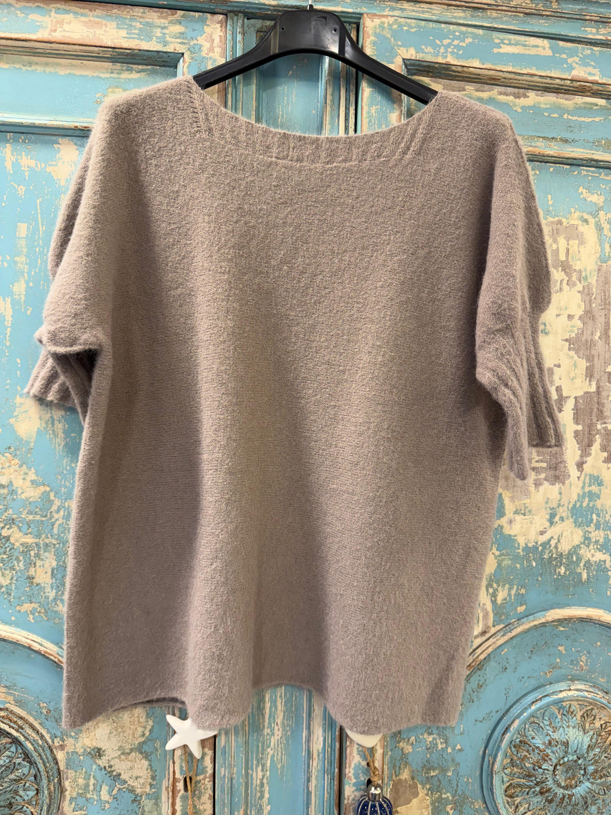 Jersey con Alpaca M/C terminada en canalé