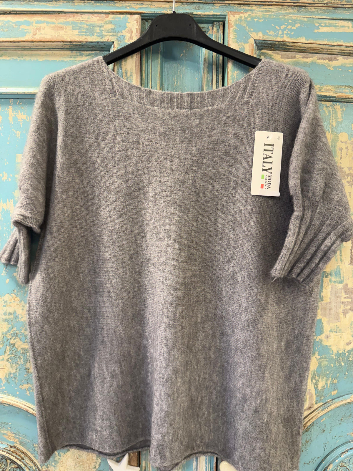 Jersey con Alpaca M/C terminada en canalé
