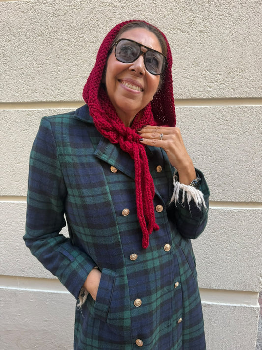 Balaclava estriada hecha a mano (Mod.25)
