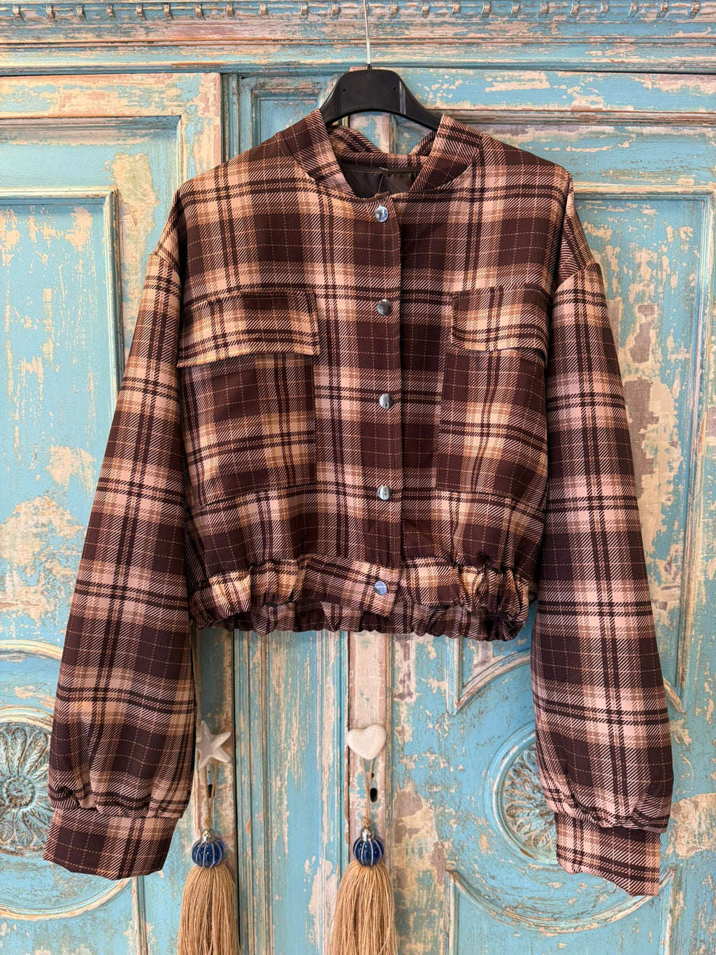 Bomber cuadros Tartán