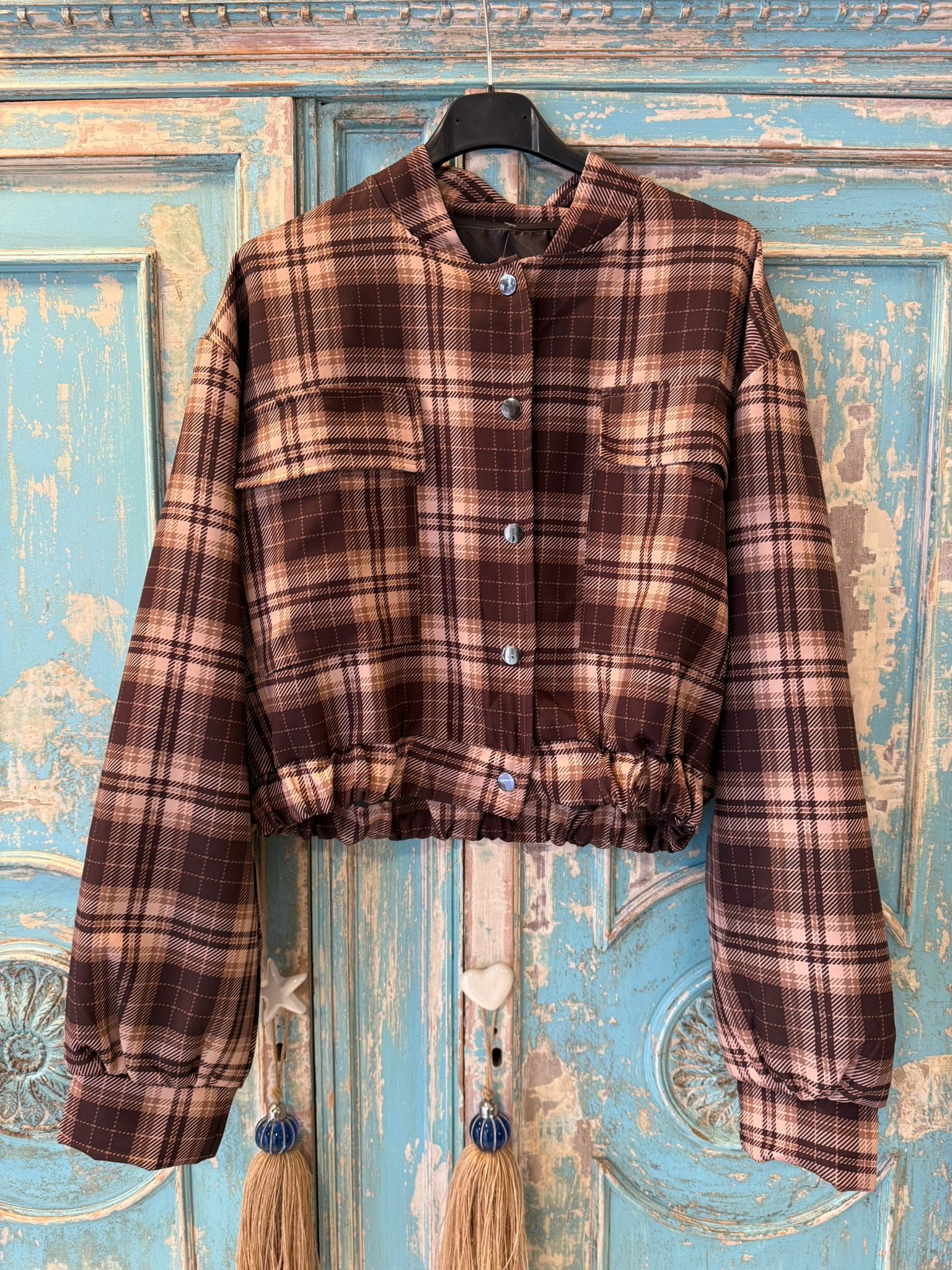 Bomber cuadros Tartán