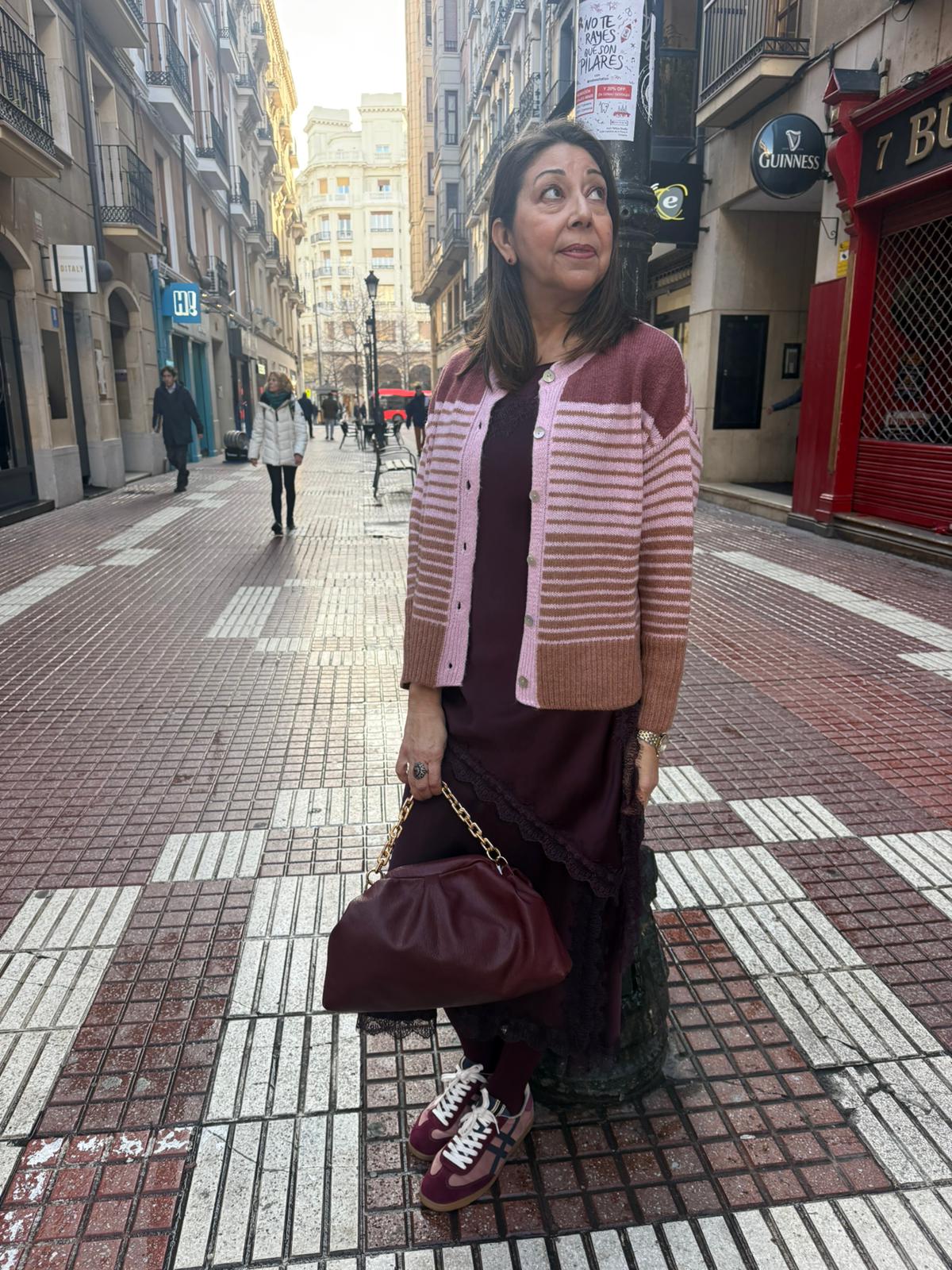 Chaqueta Punto Rayas Multicolor - Cardigan Mujer