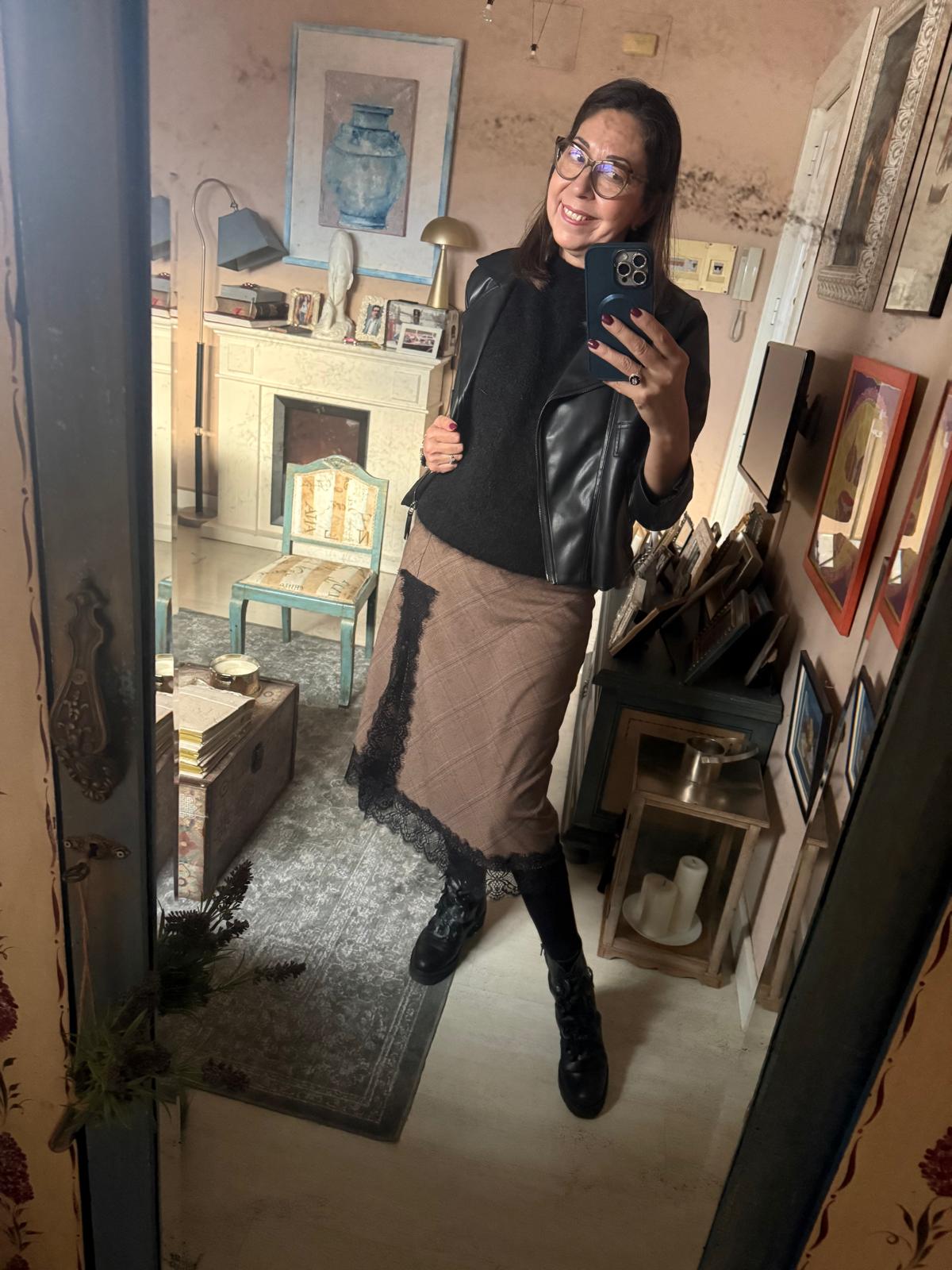 Jersey Manga Corta Angora - Punto Premium Mujer