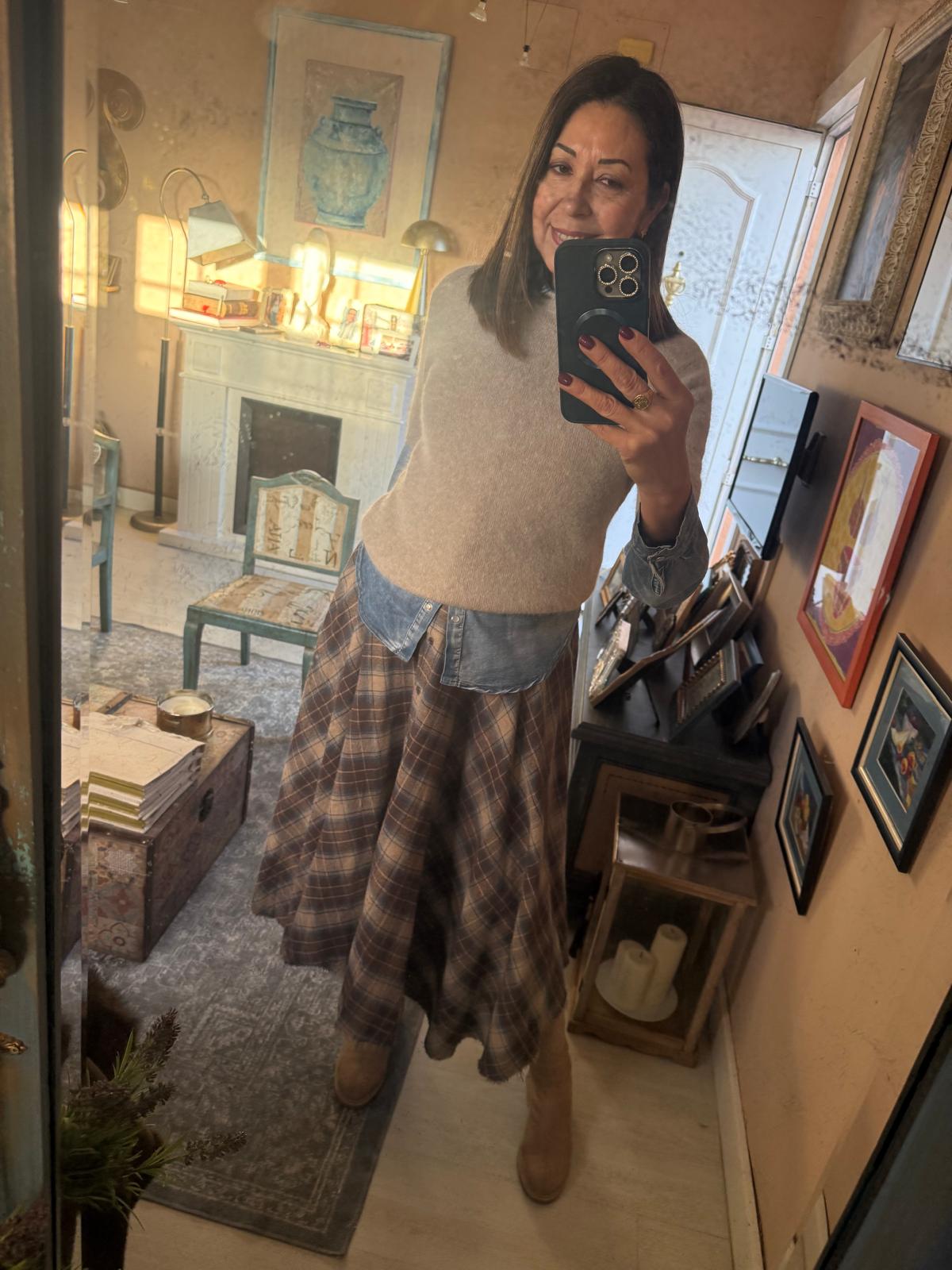 Jersey Manga Corta Angora - Punto Premium Mujer