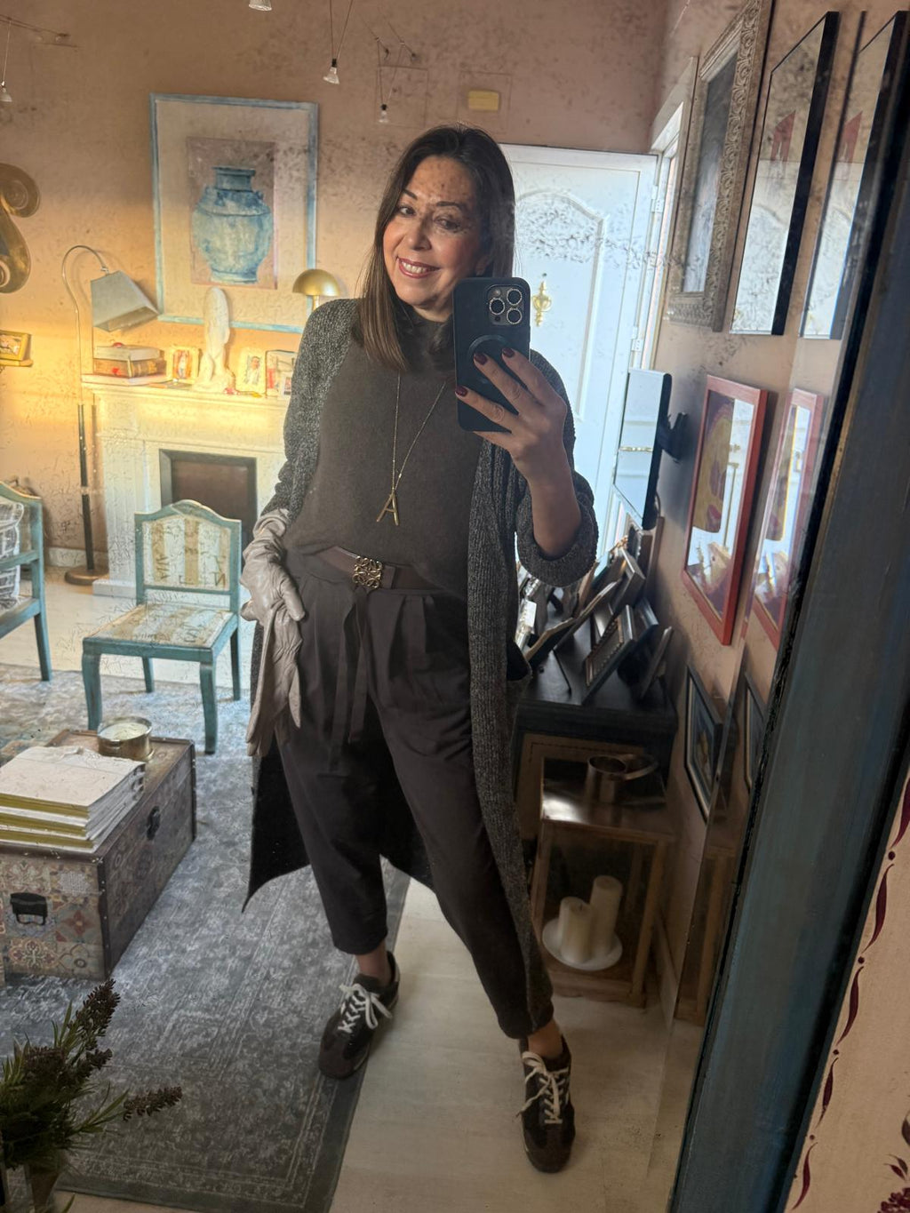 Jersey Manga Corta Angora - Punto Premium Mujer