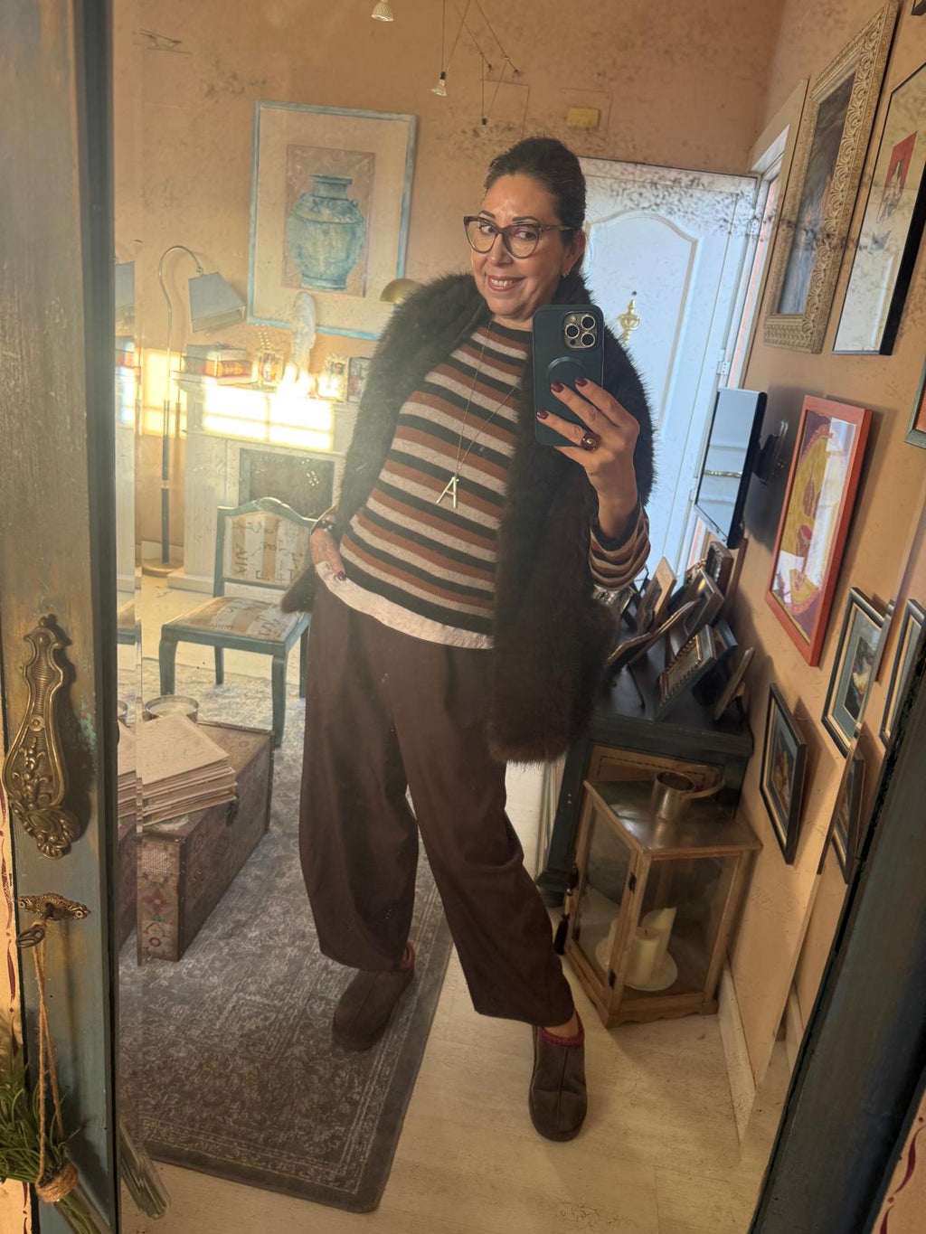 Jersey de punto - Rayas Mujer - Lana y Cashmere Premium | Dondola