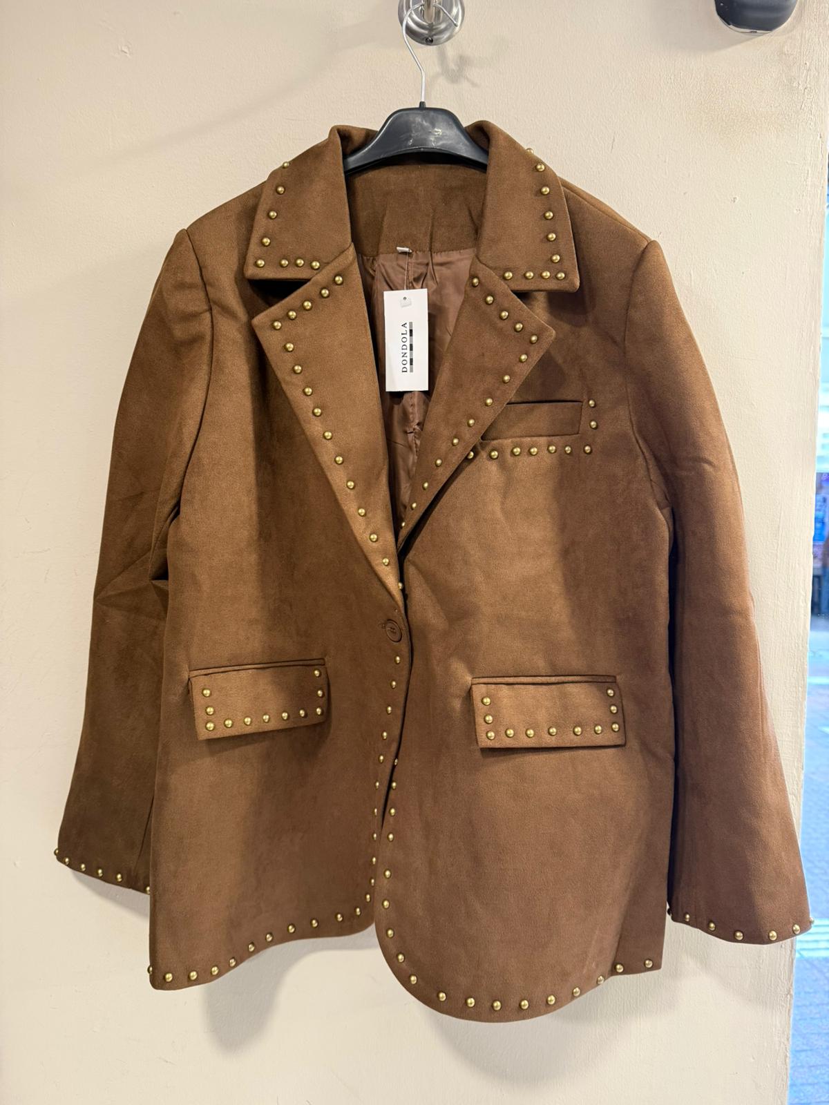 Blazer Arena con Tachuelas - Algodón y Lino | Dondola