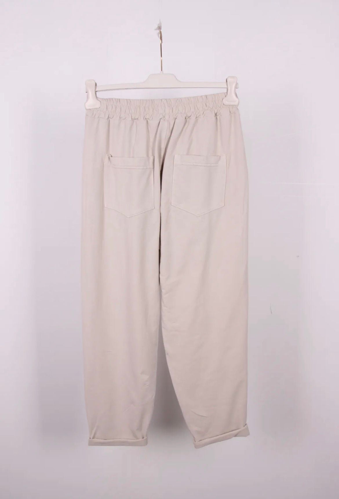 Pantalón Marrón de Pinzas Mujer - Algodón Elástico Premium | Dondola