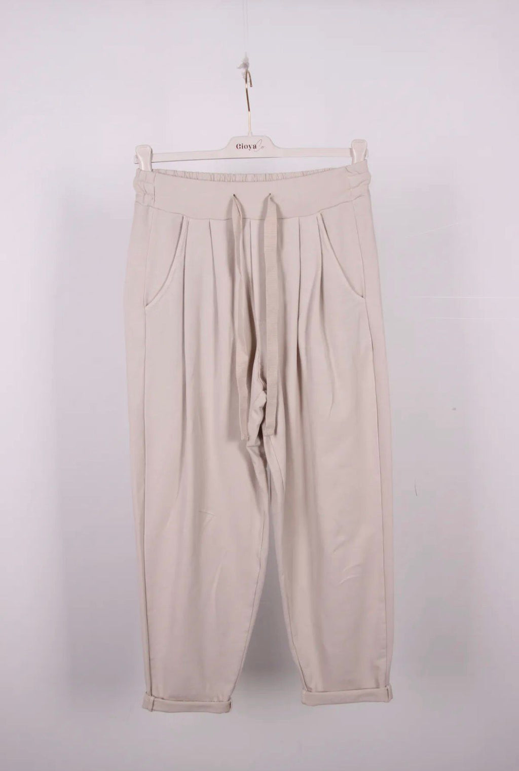 Pantalón Marrón de Pinzas Mujer - Algodón Elástico Premium | Dondola