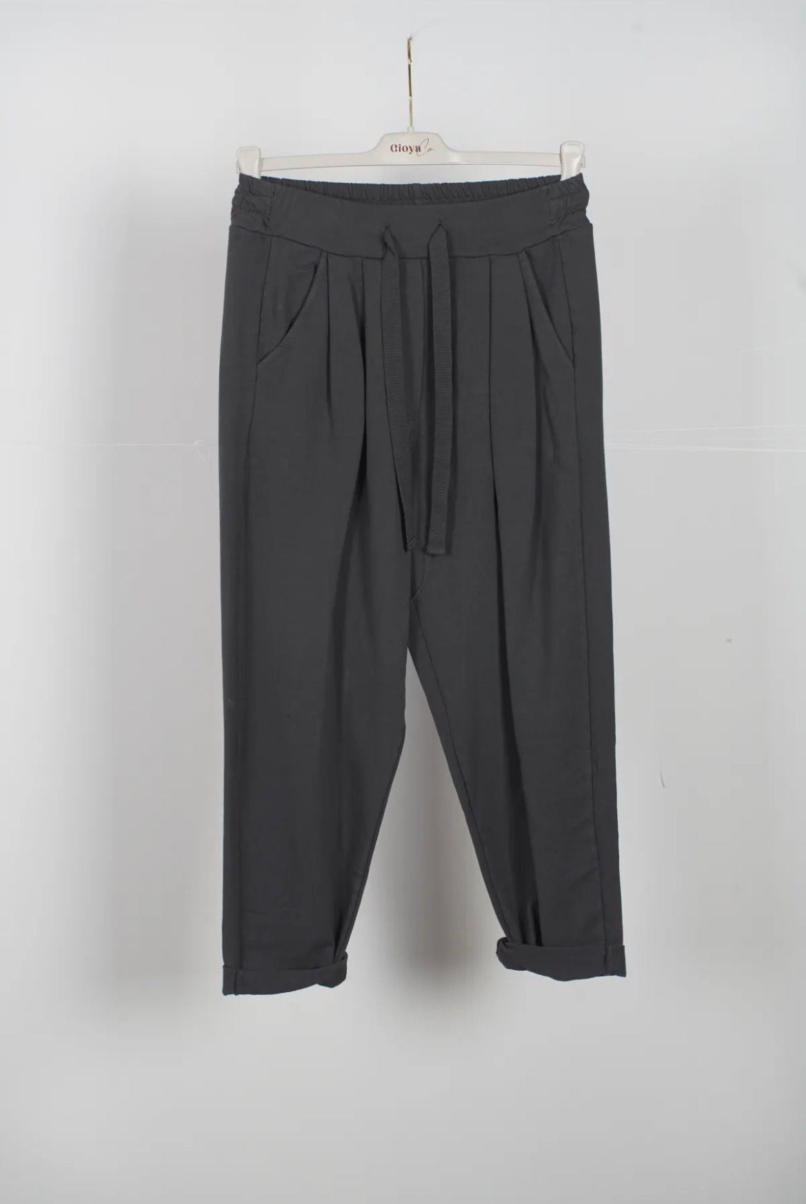 Pantalón Marrón de Pinzas Mujer - Algodón Elástico Premium | Dondola