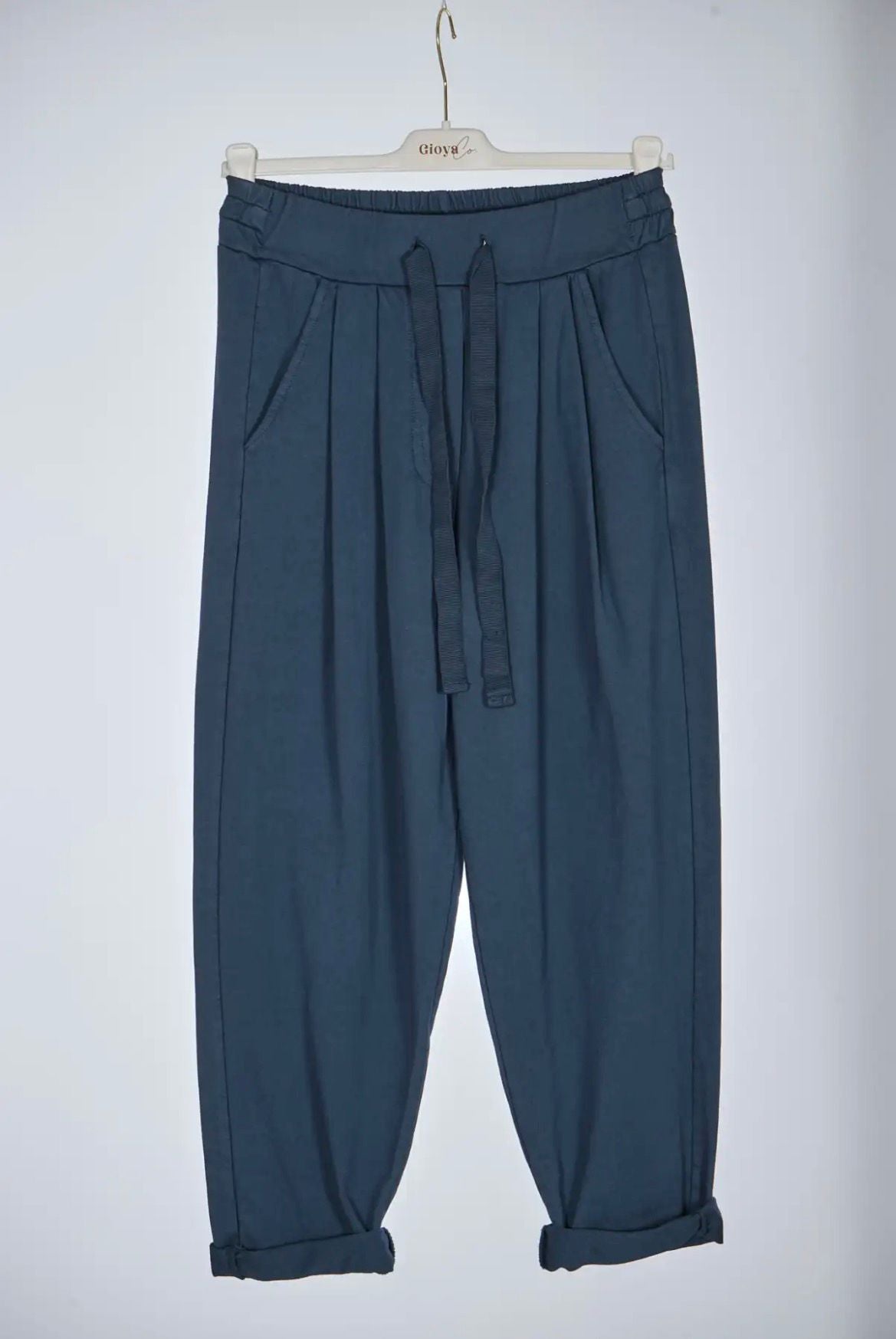 Pantalón Marrón de Pinzas Mujer - Algodón Elástico Premium | Dondola