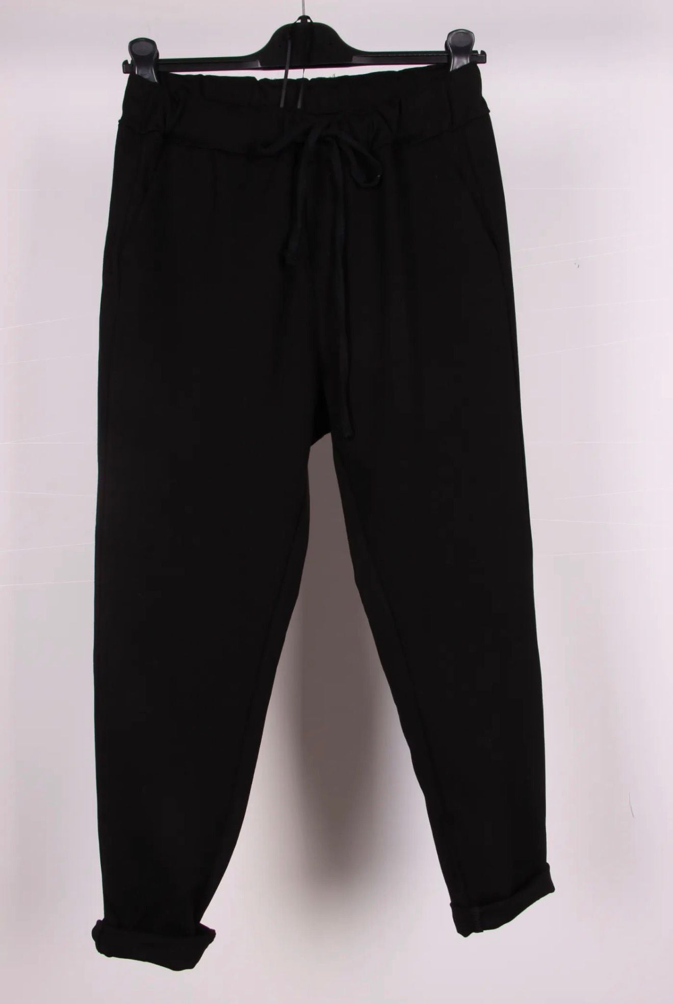 Pantalón de Vestir Elástico Mujer Talla L - Negro, Gris y Marrón