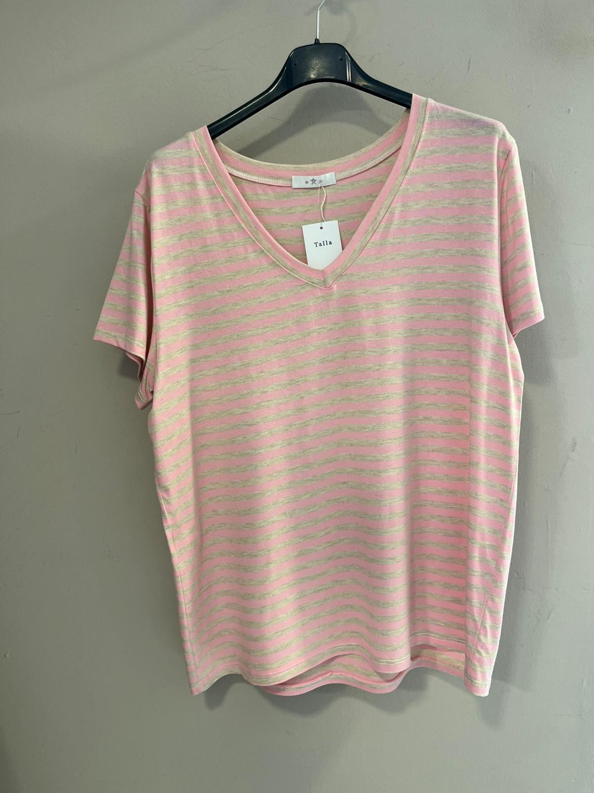 Camiseta Marinera de Rayas Navy