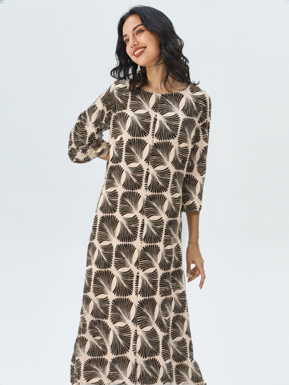 Vestido punto seda Estampado - Print Botánico