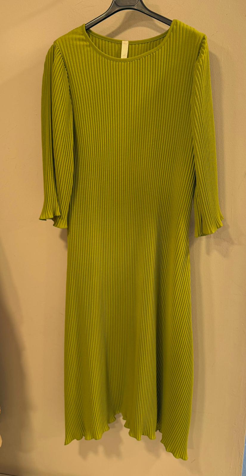 Vestido Plisado Largo
